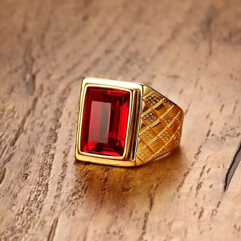 Other Big Stone Signet Ring Size ONE SIZE - 1 Thumbnail