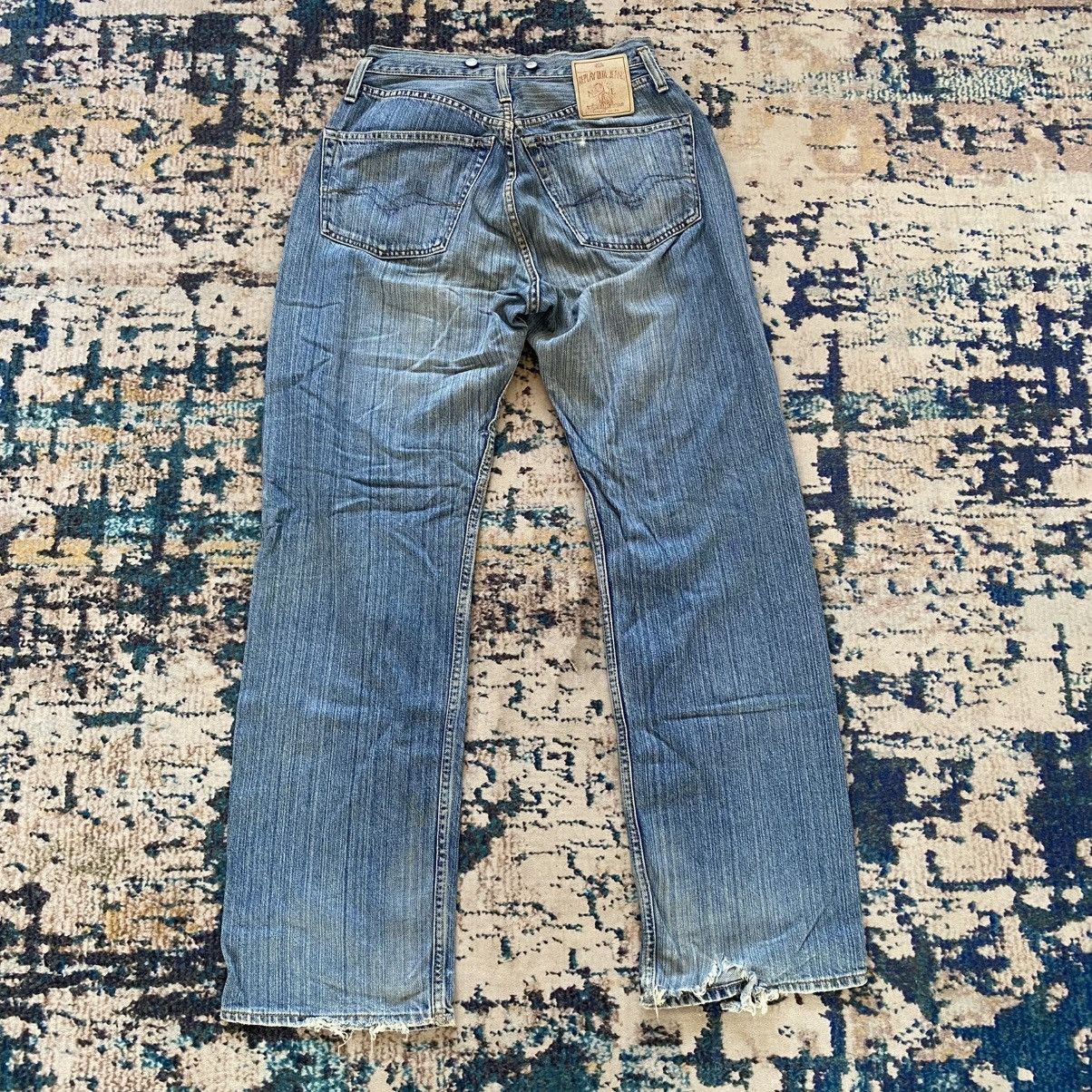 Replay Replay blue jeans made in italy distressed jeans Size US 28 / EU 44 - 3 Thumbnail