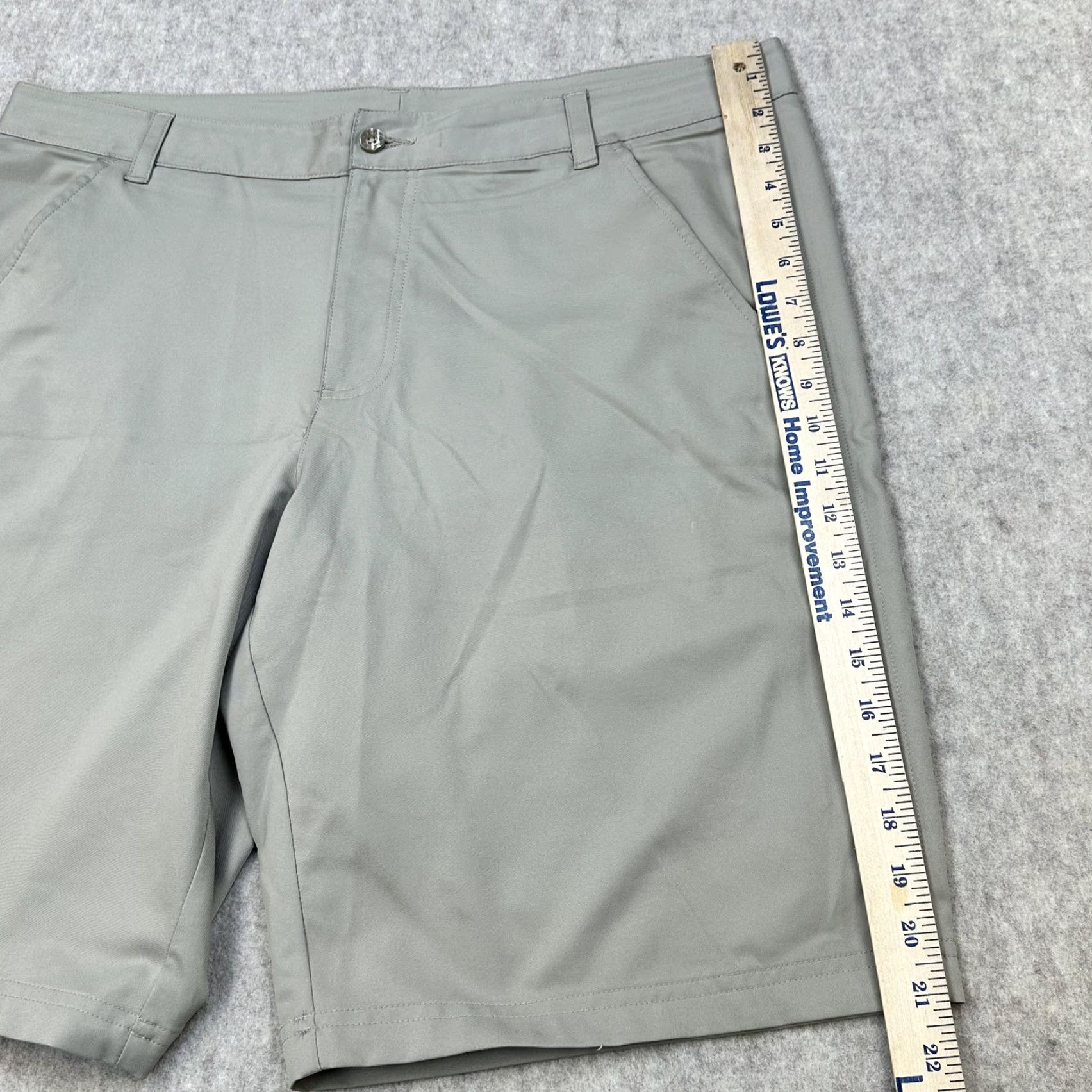Fila FILA Mens Golf Shorts 36 Gray Flat Front Stretch Performance Chino Casual Style Athletic Inseam 10in Pockets Regular Waist 36 Gray FILA Sport Size US 36 / EU 52 - 4 Thumbnail