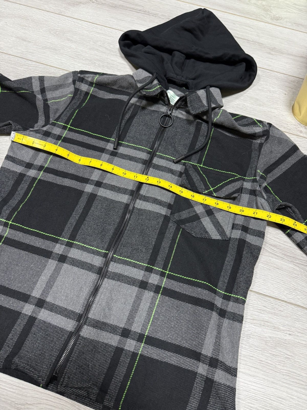Off-White Off-White flannel hoodie impressionism check jacket shirt Size US S / EU 44-46 / 1 - 16 Thumbnail