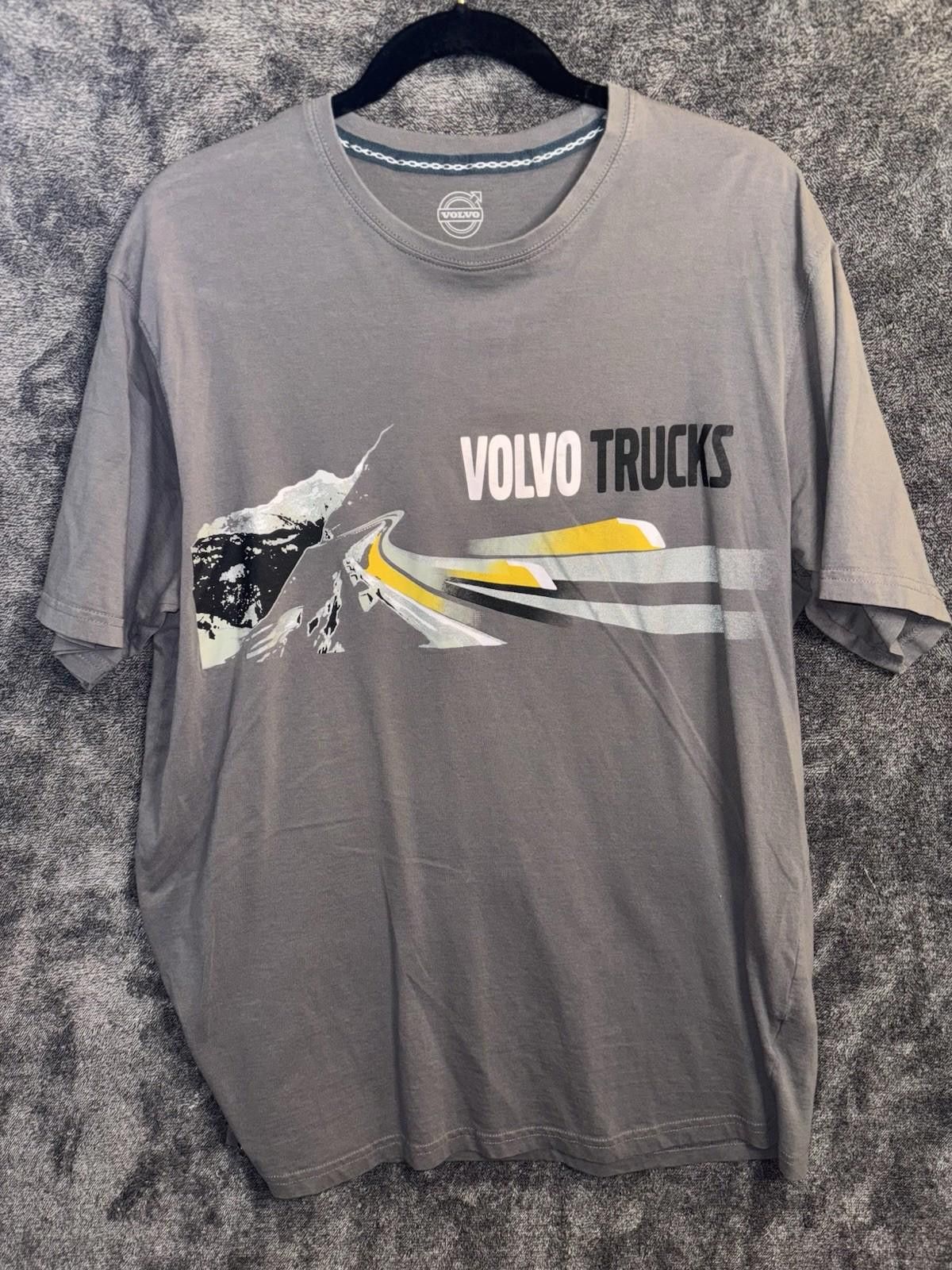 Volcom Volvo Trucks Official Merch T-Shirt Mens XL Gray Graphic Tee Size US XL / EU 56 / 4 - 1 Thumbnail