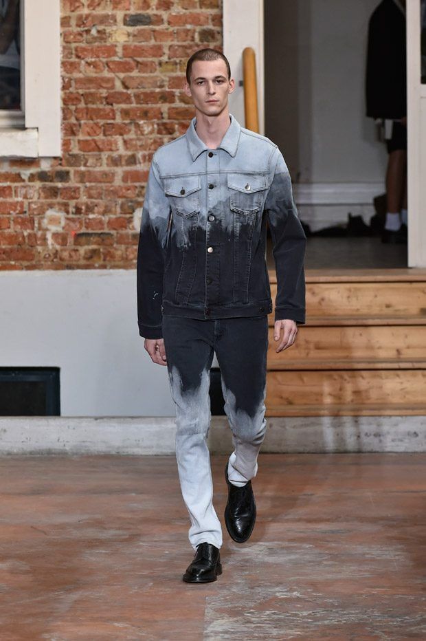 LGN LOUIS GABRIEL NOUCHI LGN HAND BLEACHED DENIM JACKET SS18 Size US M / EU 48-50 / 2 - 5 Thumbnail