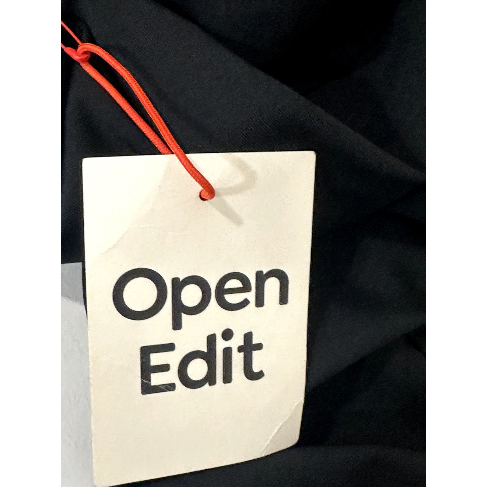 Other Open Edit Black Bodycon Off The Shoulder Mini Dress XS NWT Size XS / US 0-2 / IT 36-38 - 8 Thumbnail