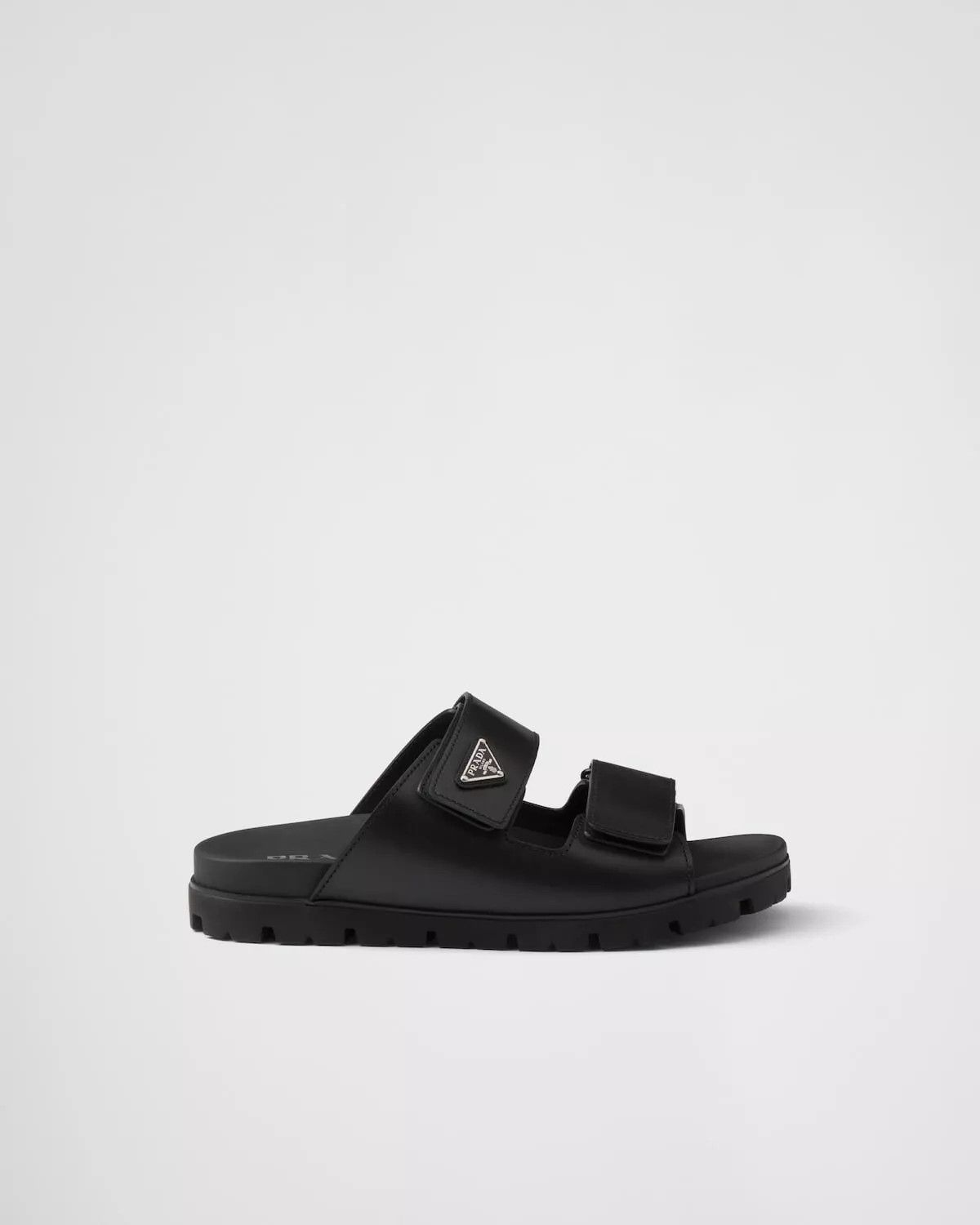 Prada PRADA $1100 Black Leather Strap Sandals New And Authentic Size US 5.5 / EU 38 - 2 Thumbnail