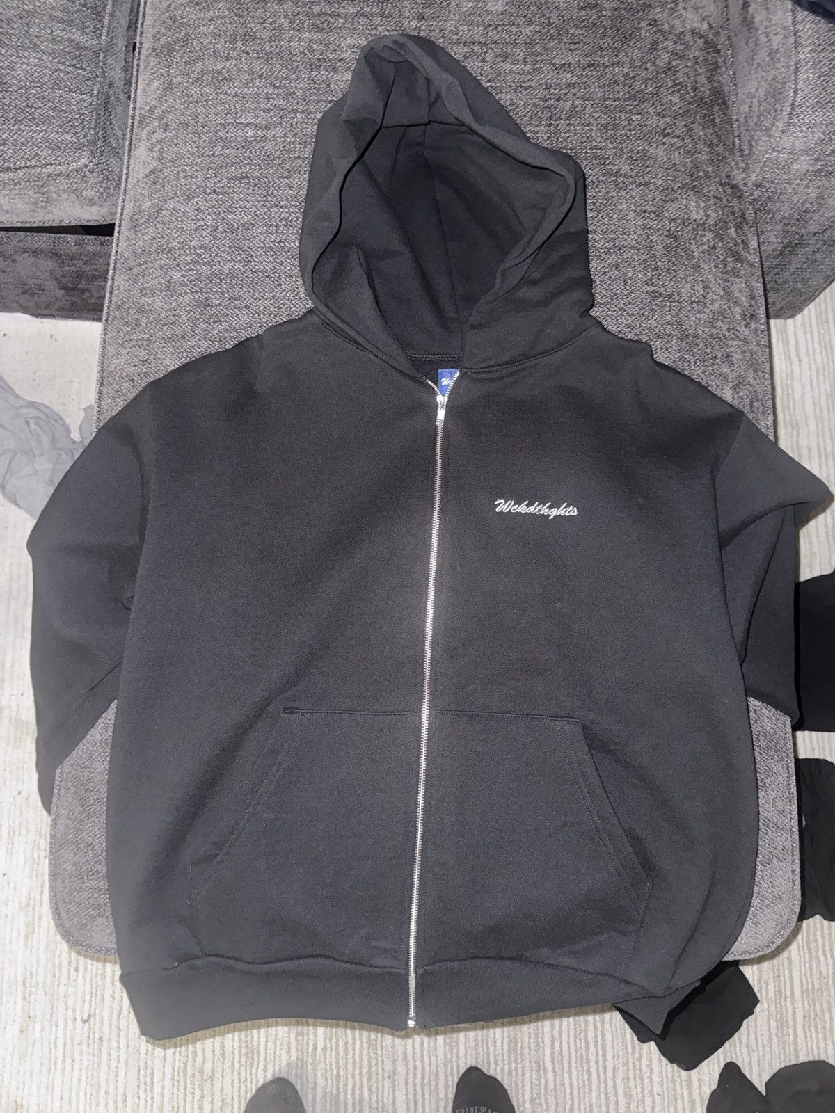 wckdthghts Wckdthghts Bodybag Boys Zip Hoodie Size L *RARE* Size US L / EU 52-54 / 3 - 2 Thumbnail