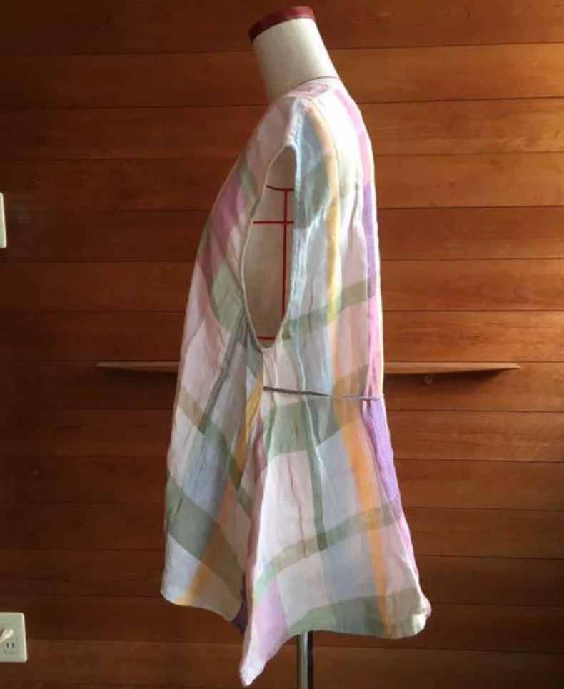 Kapital Kapital Size0 Cotton and linen colour-matched plaid vest Size XS / US 0-2 / IT 36-38 - 2 Thumbnail