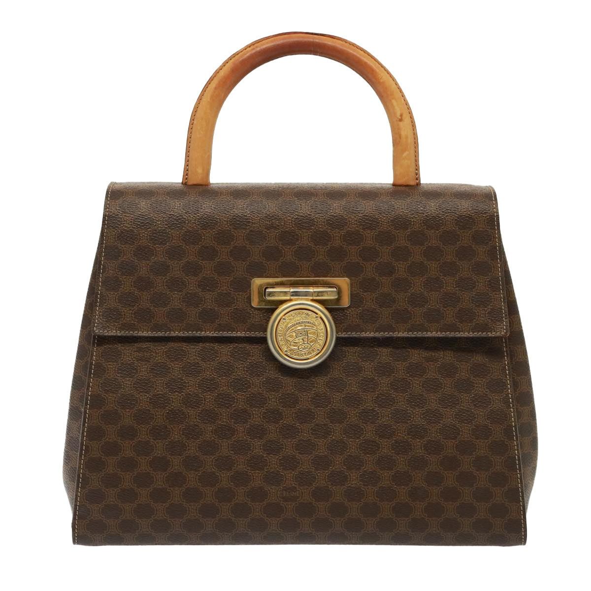 Celine CELINE Macadam Canvas Hand Bag Pvc Brown Size ONE SIZE - 2 Thumbnail