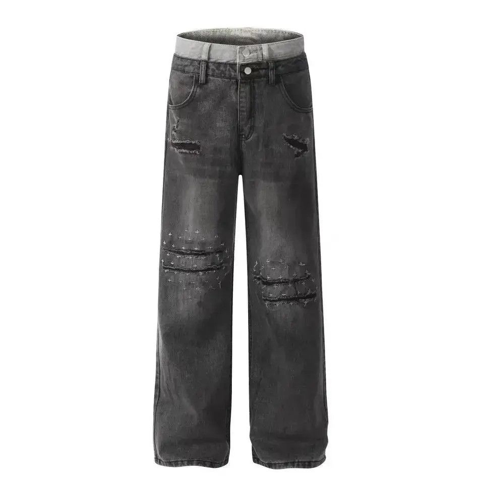 Japanese Brand Dirty old ripped jeans Size US 32 / EU 48 - 4 Thumbnail