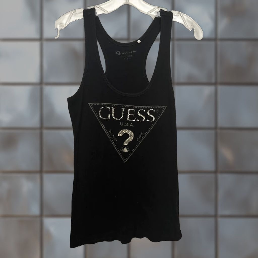 Blouse En Soie Noire Transparente GUESS BY MARCIANO - Taille S - Modèle Fluide Et élégant Pour Soirée
