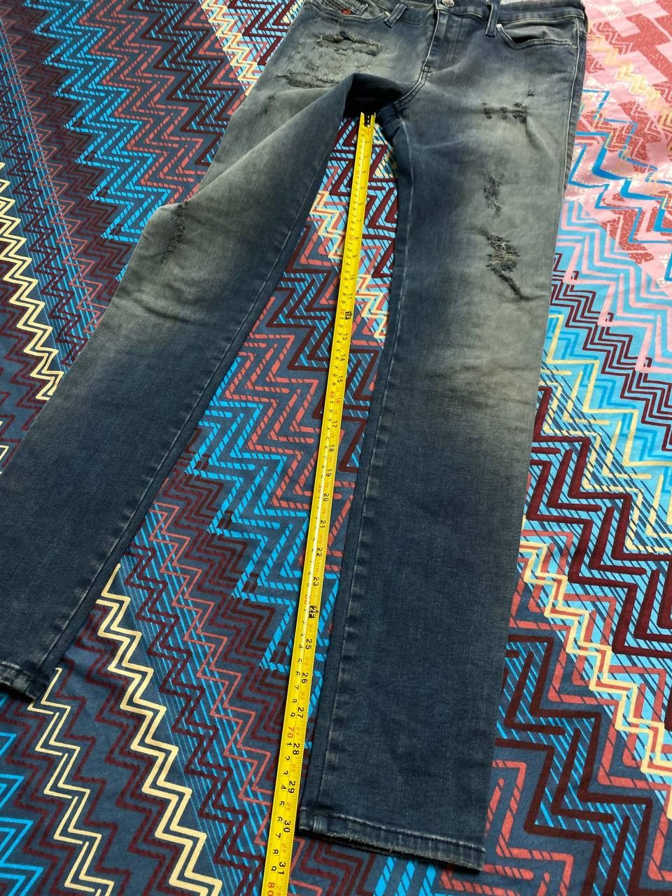 Diesel × Japanese Brand × Vintage Vintage Diesel Faded Distressed Y2K Jeans Size 29" - 15 Thumbnail