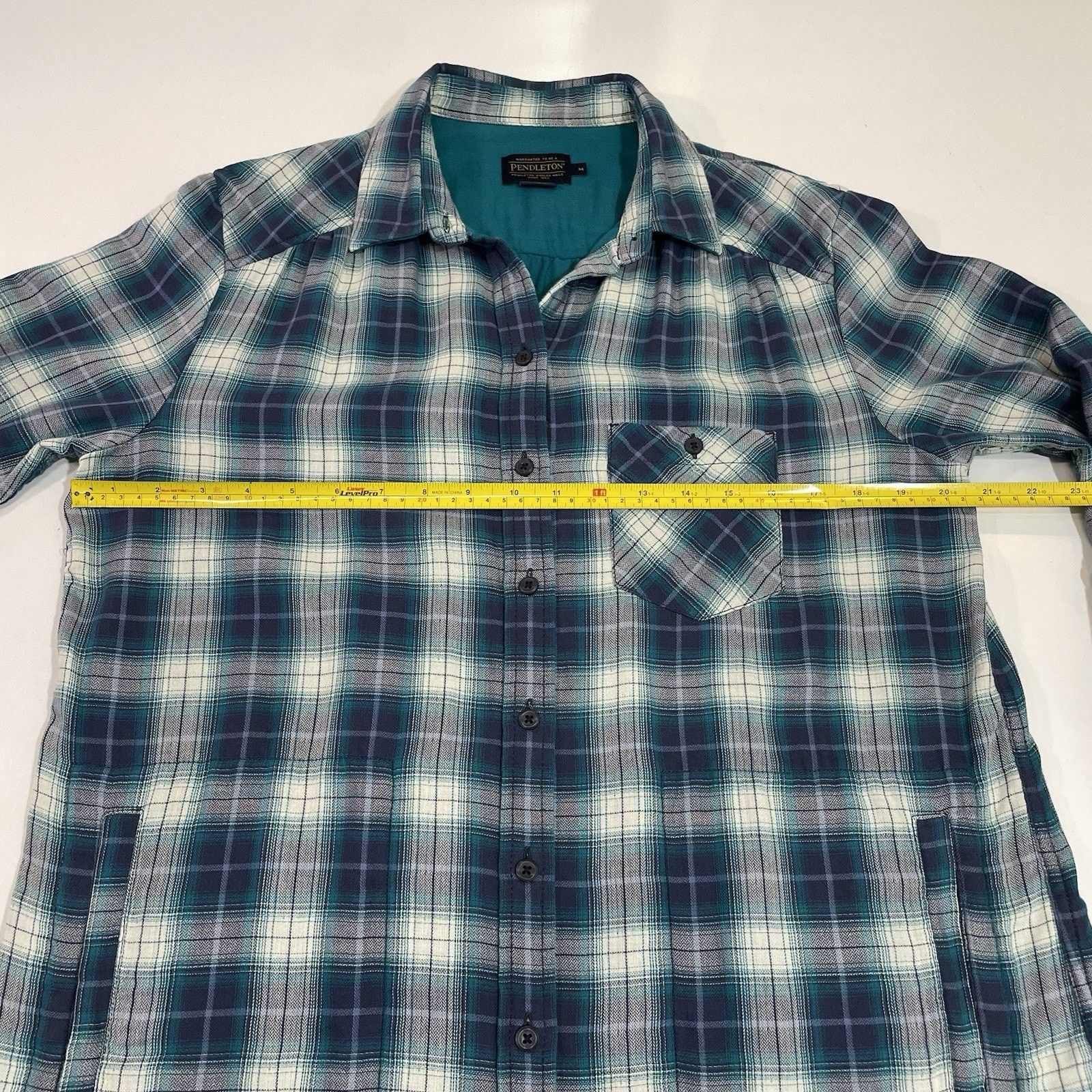 Pendleton Pendleton Shirt Men’s Medium Blue Shadow Plaid Burnside Size US M / EU 48-50 / 2 - 5 Thumbnail