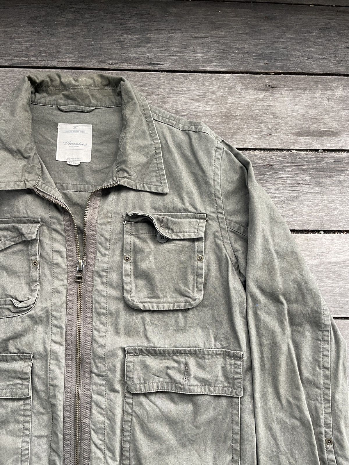 Japanese Brand × Vintage ANCESTRESS NORTH SEA FULLZIPPER JACKET Size US XL / EU 56 / 4 - 3 Thumbnail