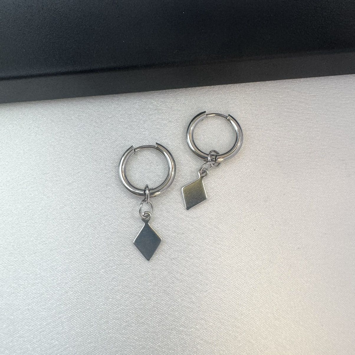 Designer Geometry Square Dangle Drop Earrings for Men Women Size ONE SIZE - 4 Thumbnail
