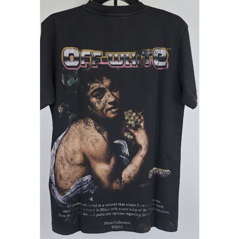 Off-White o1rshd1 Digital Bacchus Slim Short sleeve Tee T-Shirt Black Size US S / EU 44-46 / 1 - 7 Thumbnail