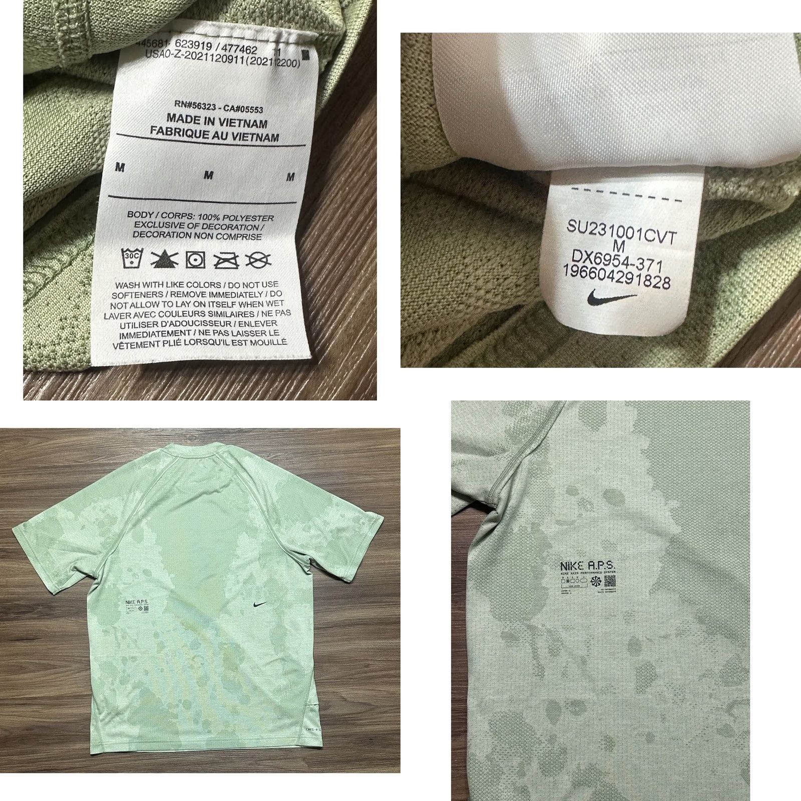 Nike Nike ADV A.P.S. Engineered Shirt Athletic Top Green Size M DX6954-371 Size US M / EU 48-50 / 2 - 8 Thumbnail
