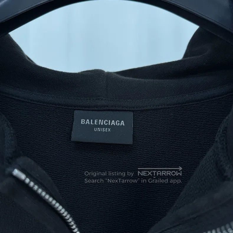 Balenciaga Balenciaga Post-it note lettering zip-up hoodie Size US M / EU 48-50 / 2 - 6 Thumbnail