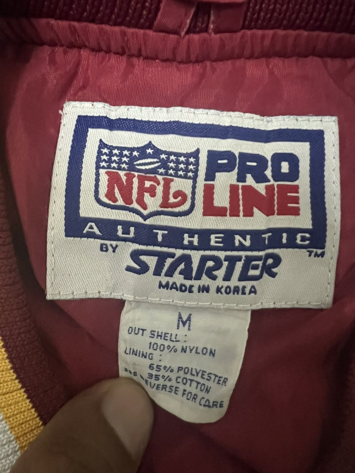 NFL × Vintage NFL Pro Line by Starter - Redskins Size US M / EU 48-50 / 2 - 4 Thumbnail