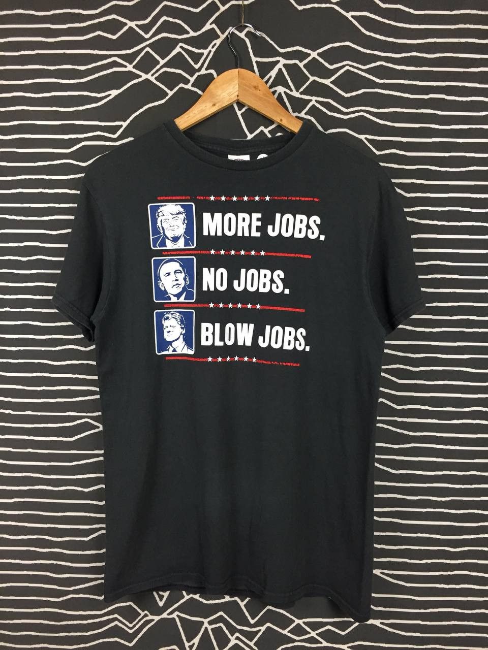 Vintage Vtg More Jobs No Jobs Blow Jobs Pro Trump Humor Funny Tee Size US M / EU 48-50 / 2 - 2 Thumbnail