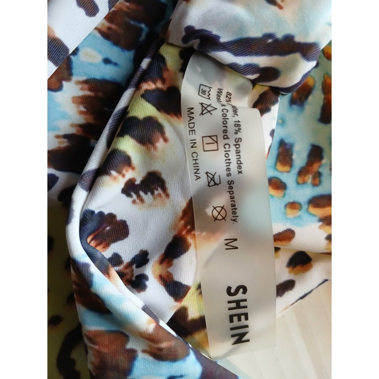 Shein SHEIN (Medium) 2 Piece Swim Suit with Extra Multicolor Top Size ONE SIZE - 1 Thumbnail