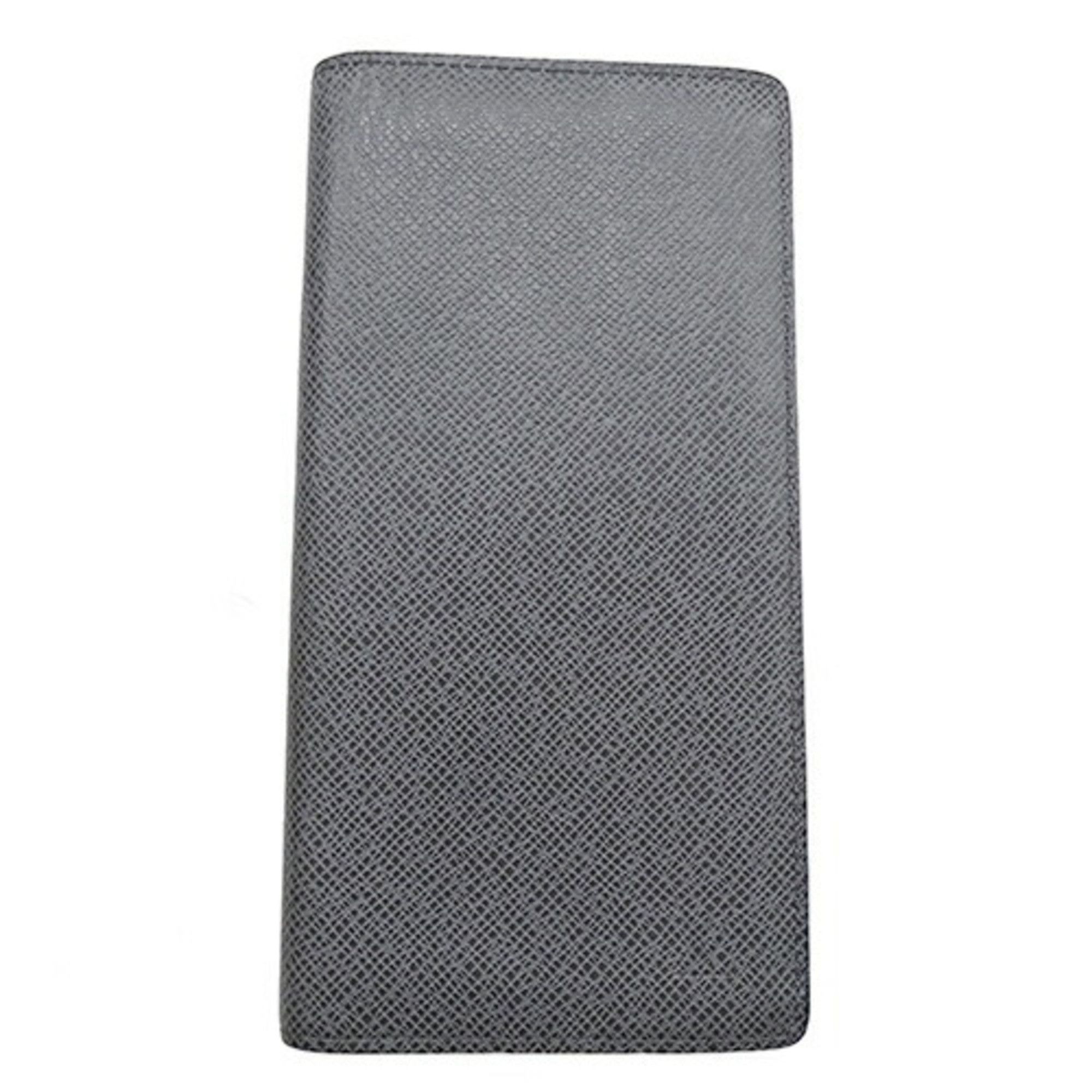 Louis Vuitton Louis Vuitton Taiga Wallet Men's Long Bi-fold Portefeuille Brazza Glacier M32653 SP1172 Size ONE SIZE - 1 Thumbnail