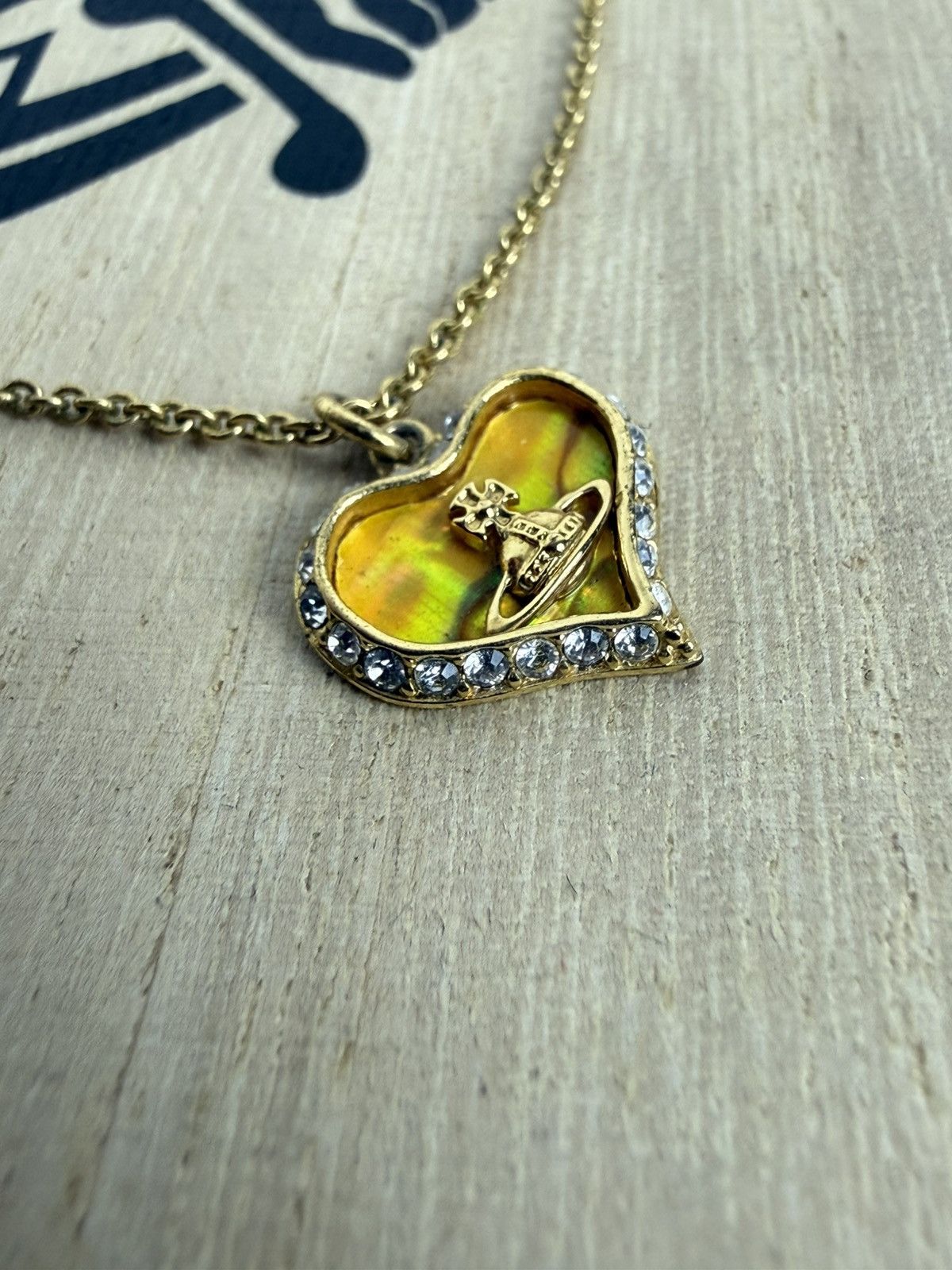 Vivienne Westwood Vivienne Westwood Petra Heart Pendane Necklace Rare Yellow Size ONE SIZE - 2 Thumbnail