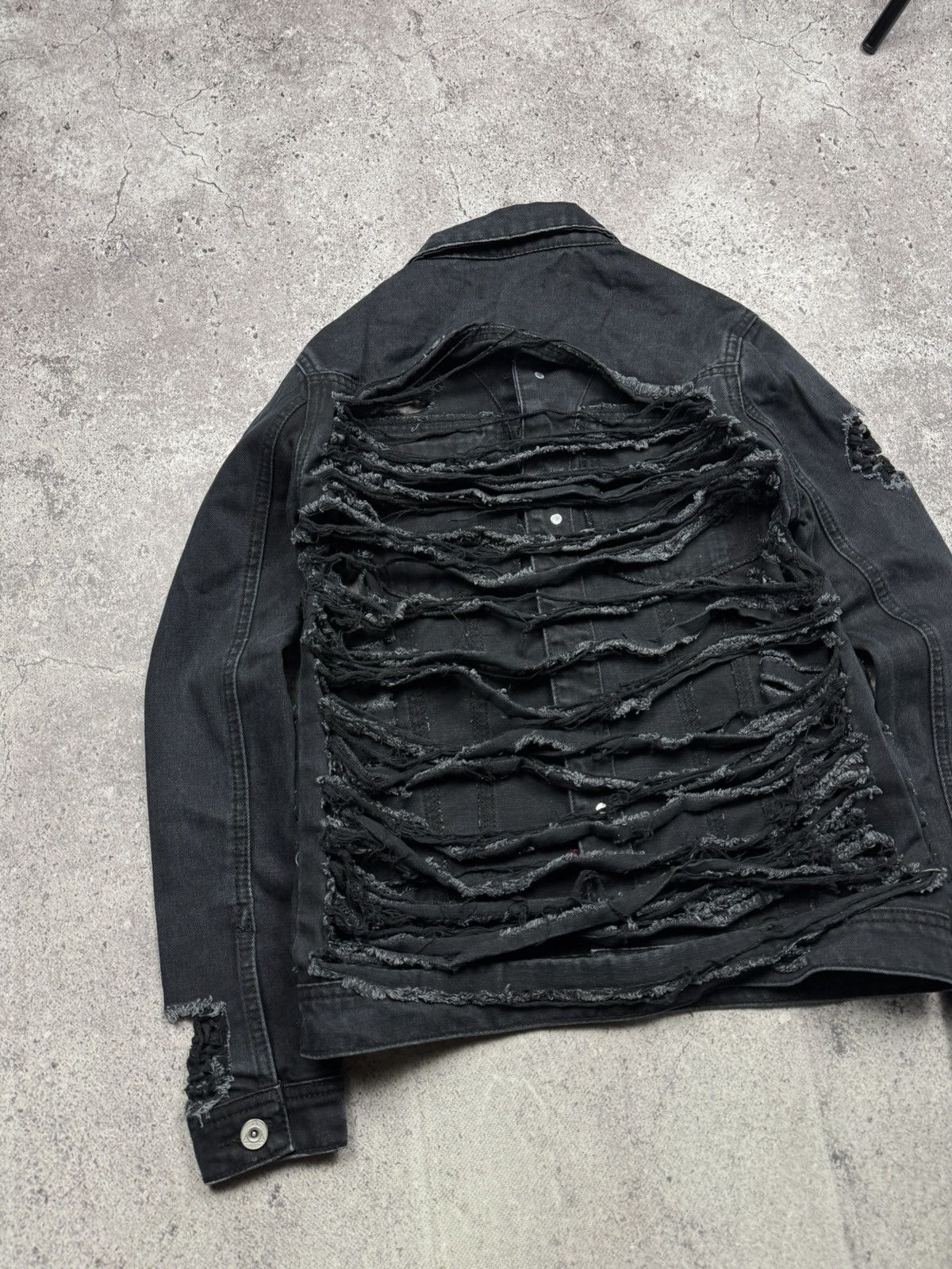 Japanese Brand Avant Garde Rick Owen’s Style Distressed Japanesse Jacket Size S / US 4 / IT 40 - 8 Thumbnail