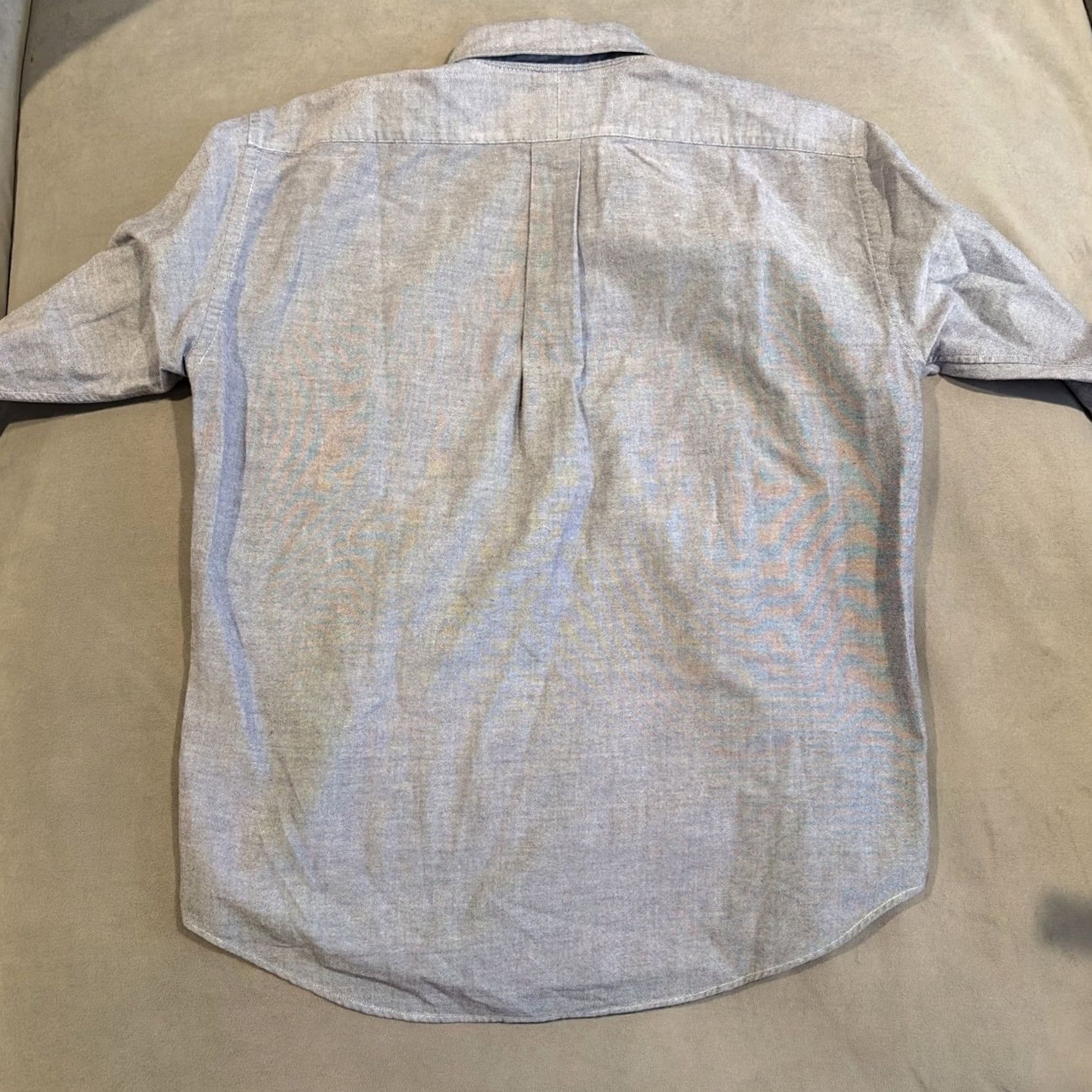 Ralph Lauren VINTAGE RALPH Lauren Blue Label Button-Down Shirt MADE HONG KONG Size 2 Woman Blue Label Button-Up Shirt Casual 100% Cotton Long Sleeve Size XXL / US 16-18 / IT 52-54 - 6 Thumbnail