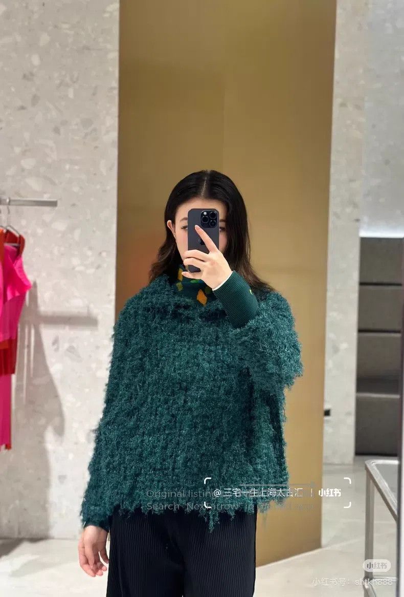 Issey Miyake Issey Miyake size:one size Plush Jacket Forest Green Size XXS / US 00 / IT 34 - 9 Thumbnail