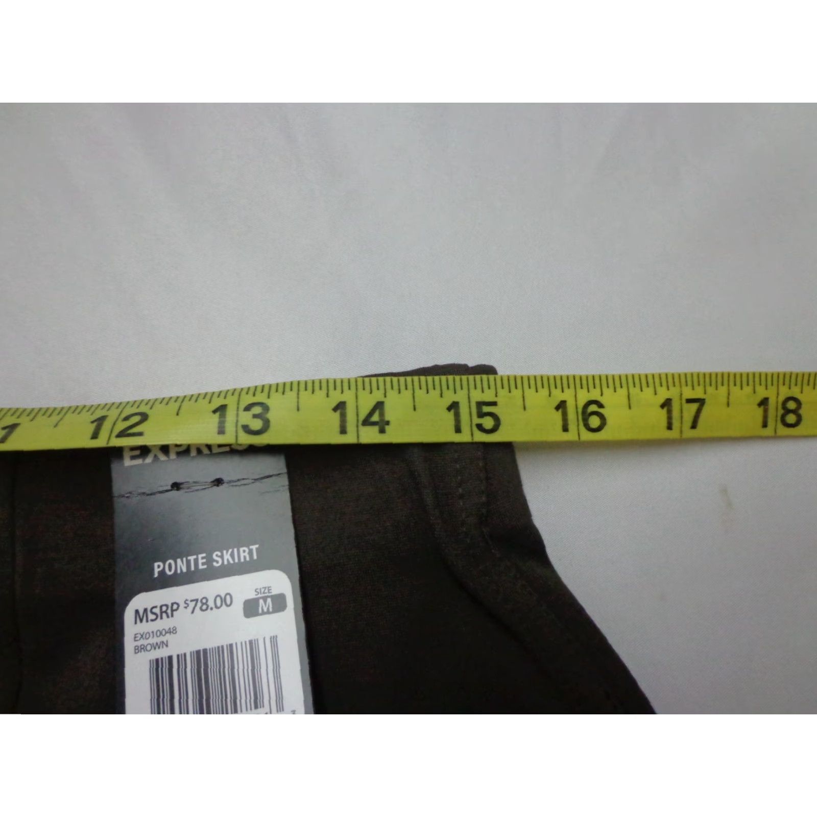Express Express Women's Skirt Ponte Pull On Soft Stretch Brown M Short Mini Size 32" / US 10 / IT 46 - 5 Thumbnail