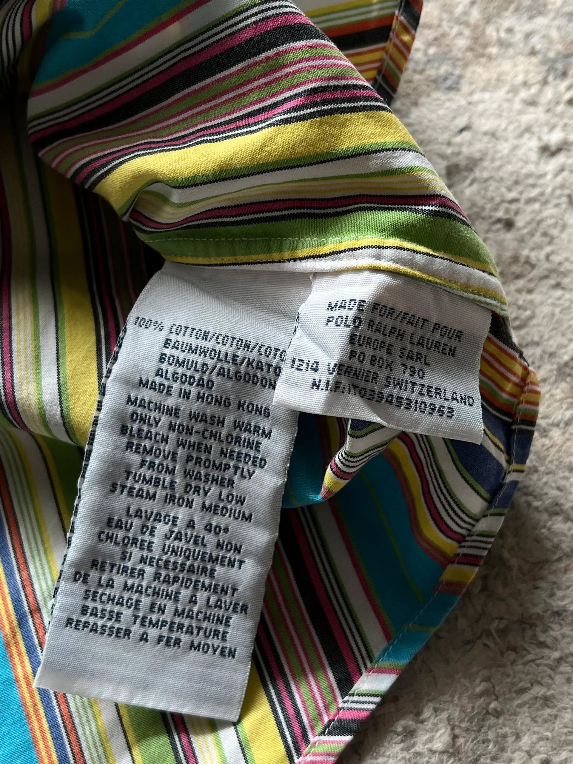 Polo Ralph Lauren Ralph Lauren Curham Custom Fit Sz L Stripped Summer 2000s Size US L / EU 52-54 / 3 - 4 Thumbnail