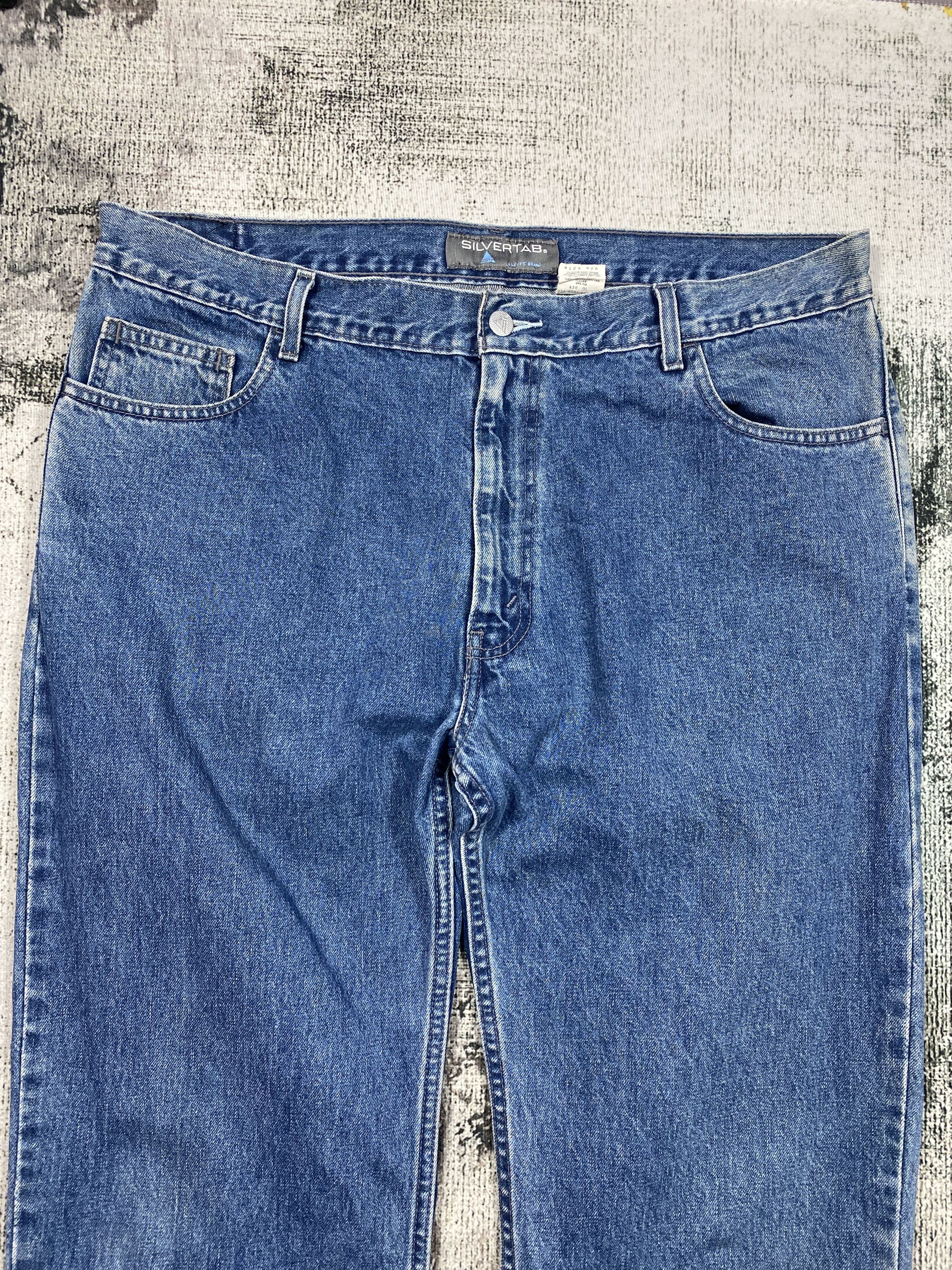 Levi's SICKS💥Vintage 90s Levis Silver Tab Boot Fit Size US 38 / EU 54 - 3 Thumbnail