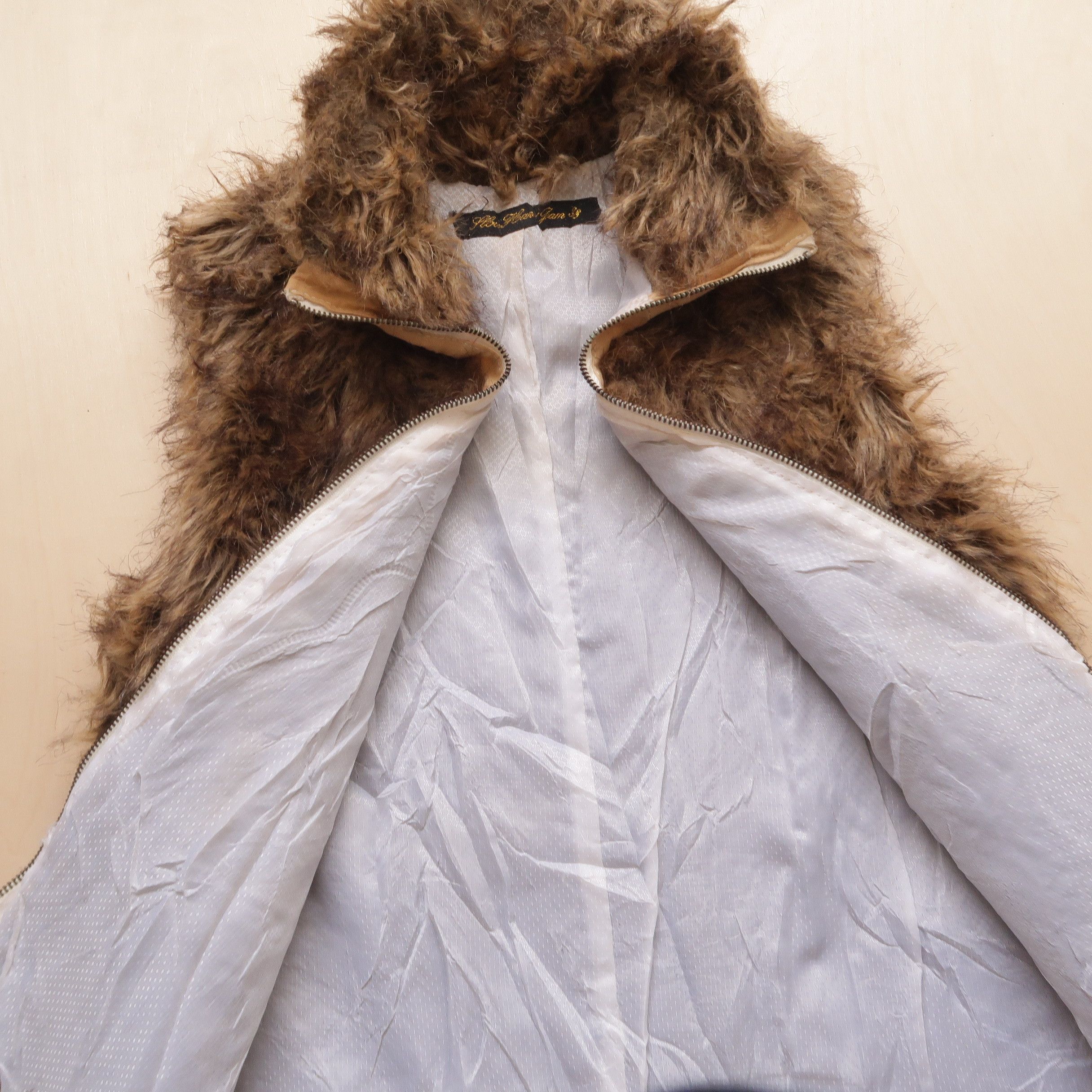 Japanese Brand 1980s Flow Heart Jam Japan Fur Zip Vest Size US M / EU 48-50 / 2 - 11 Thumbnail