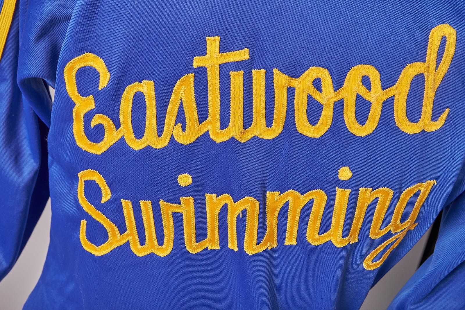 Vintage 1980s Blue and Yellow Nylon Swimming Track Jacket Size US XS / EU 42 / 0 - 7 Thumbnail