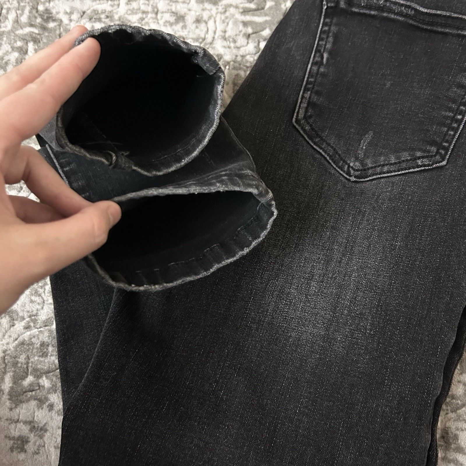 Other Risen Jeans Black Vintage Washed Skinny Distressed size 9/29 Size 29" - 13 Thumbnail