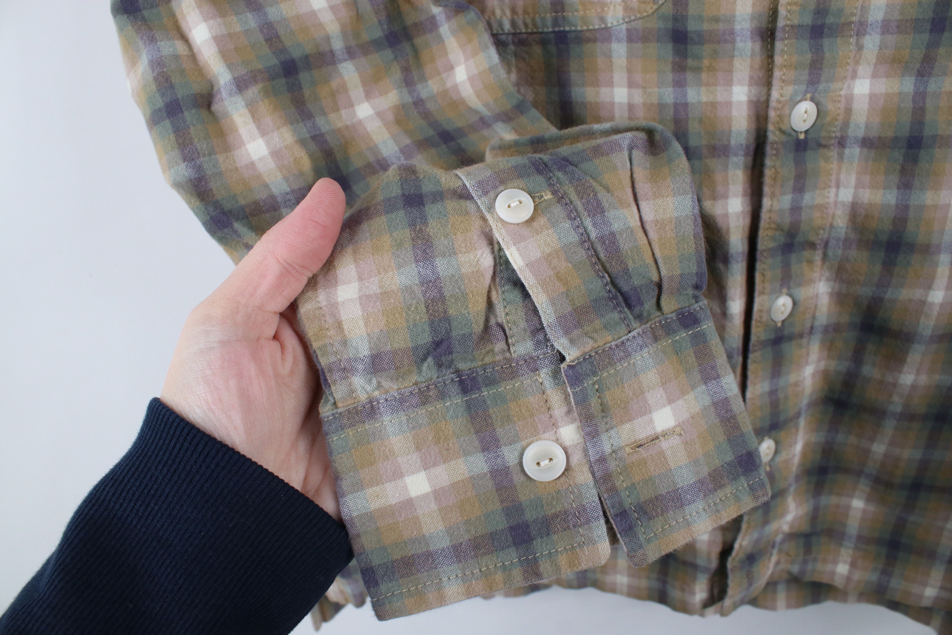 Madewell × Vintage Madewell Faded Brushed Flannel Boxy Fit Button Shirt Plaid Size US M / EU 48-50 / 2 - 4 Thumbnail