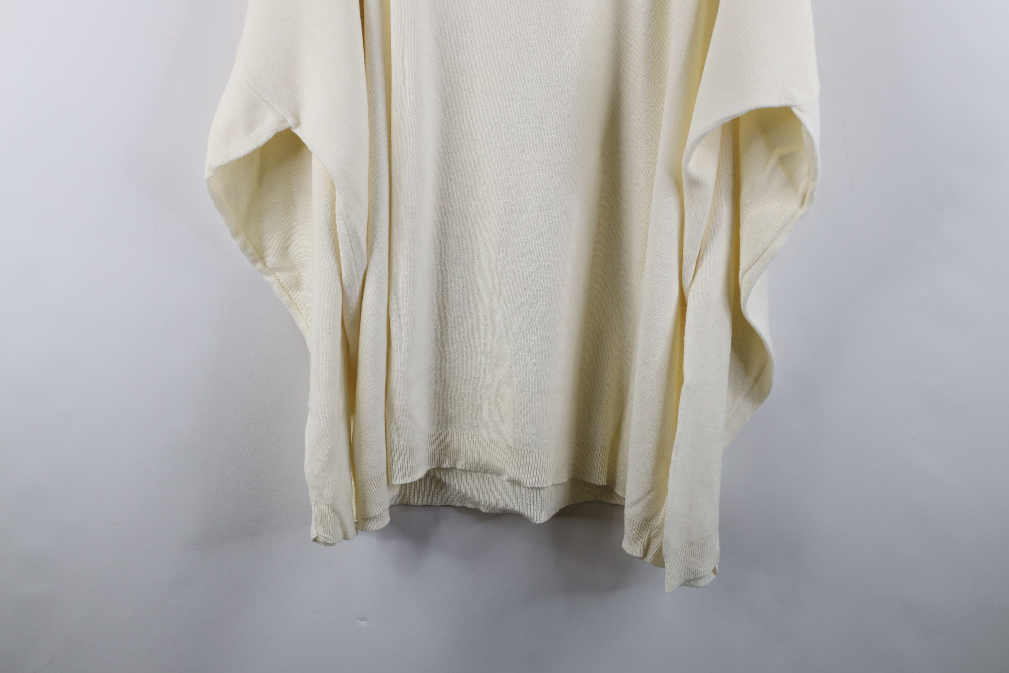 Vintage Vintage 90s Streetwear Lightweight Knit Sweater Cream USA Size XXL / US 16-18 / IT 52-54 - 11 Thumbnail