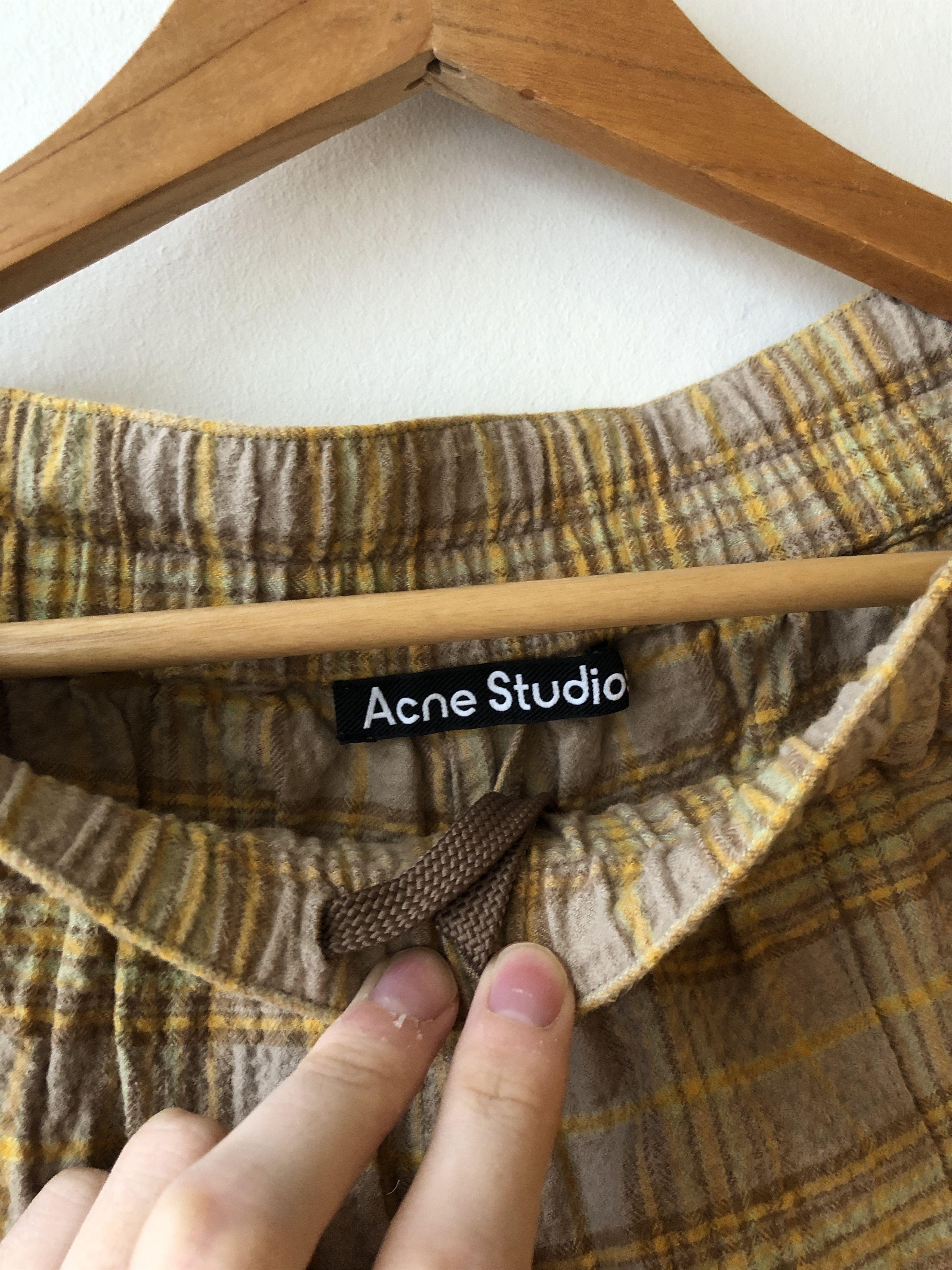 Acne Studios Check Flannel - Brown/Orange Size US 30 / EU 46 - 6 Thumbnail