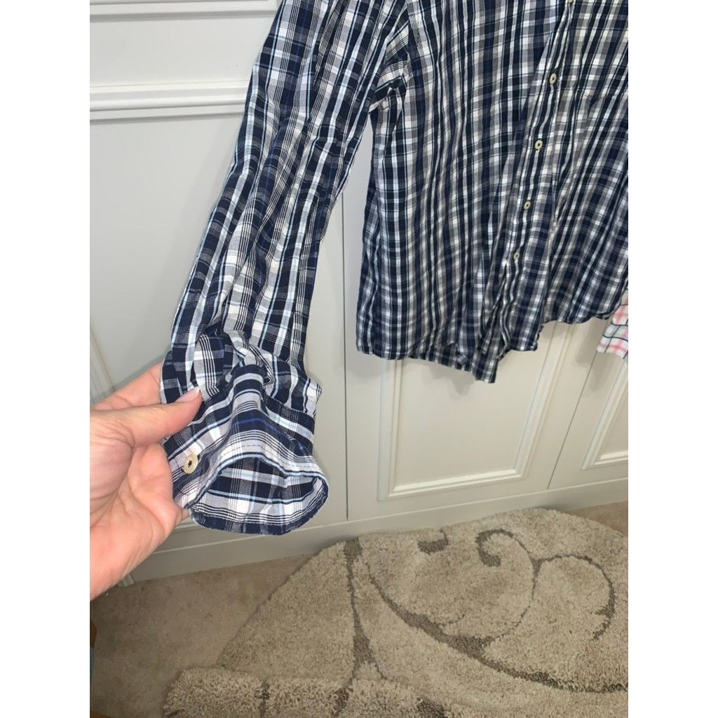 The Unbranded Brand Set of 2 Men's Large Plaid Long Sleeve Button-Up Shirt Size US L / EU 52-54 / 3 - 2 Thumbnail