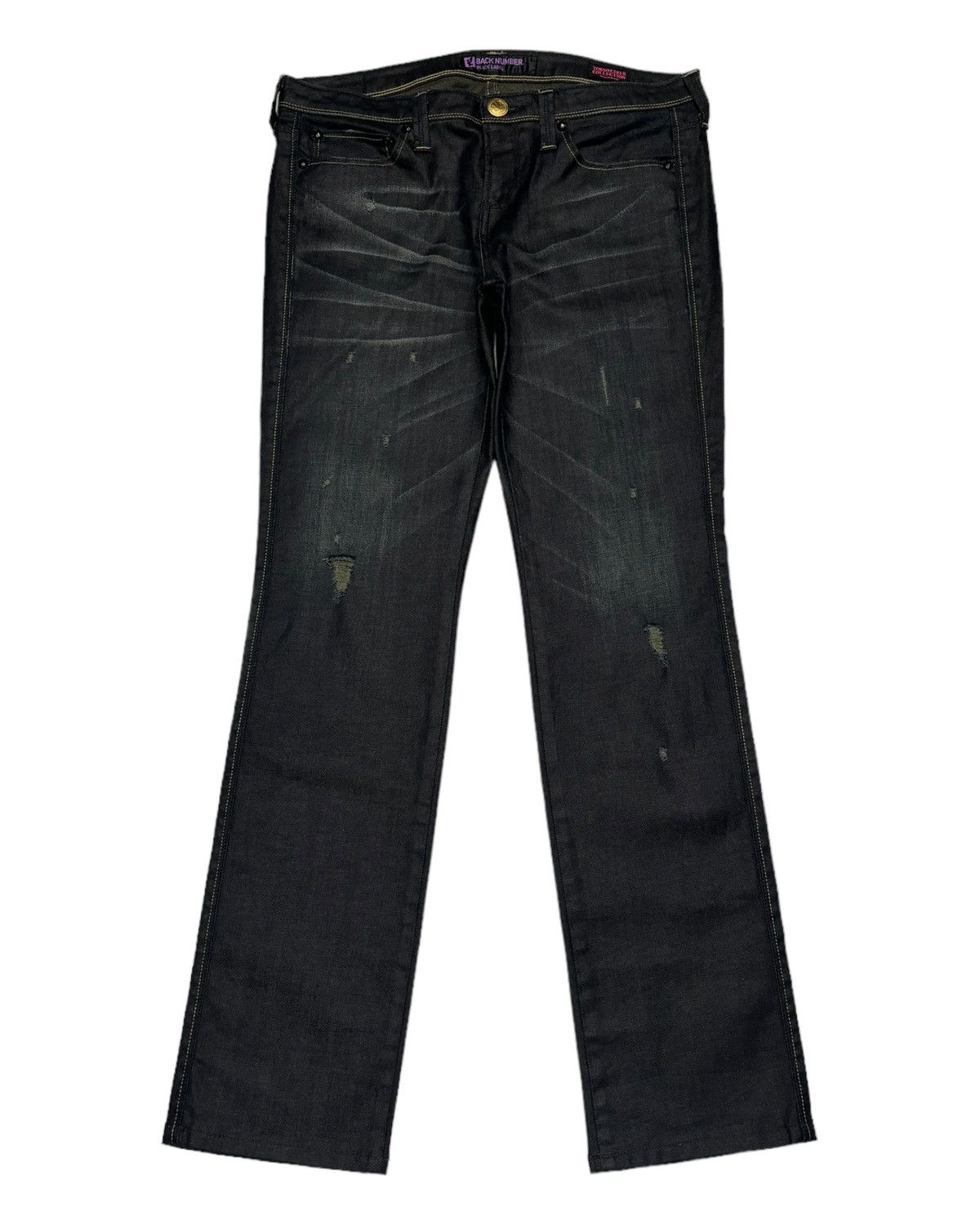 Black Label × Japanese Brand 🔥Tokyo Girl Collection Waxed Blue Denim Black Label Size 30" / US 8 / IT 44 - 7 Thumbnail
