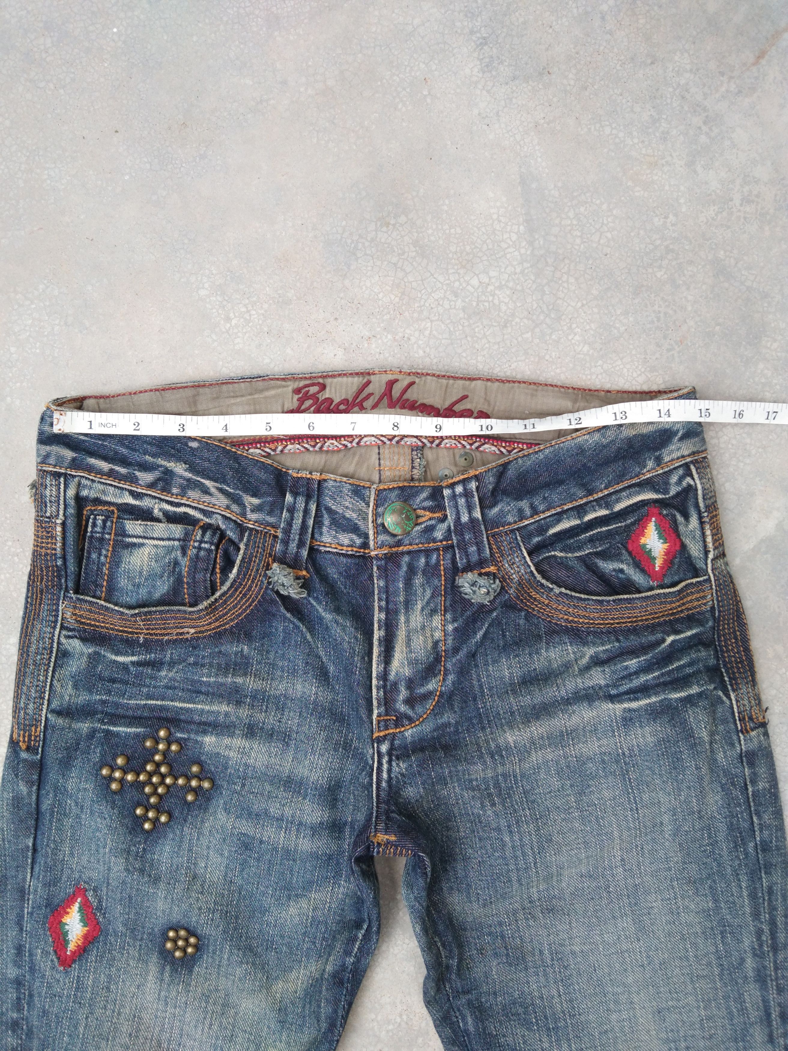 Japanese Brand Vintage Japanese Back Number Flared Jeans 29x33 Size US 29 - 6 Thumbnail