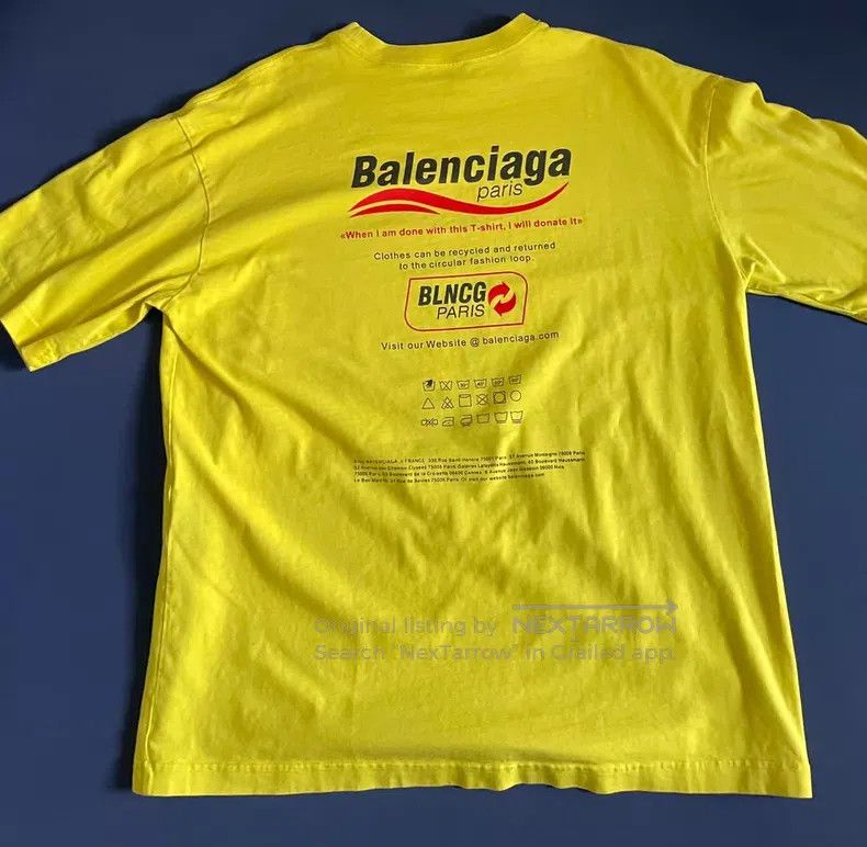 Balenciaga Balenciaga Short Sleeve Size US M / EU 48-50 / 2 - 2 Thumbnail