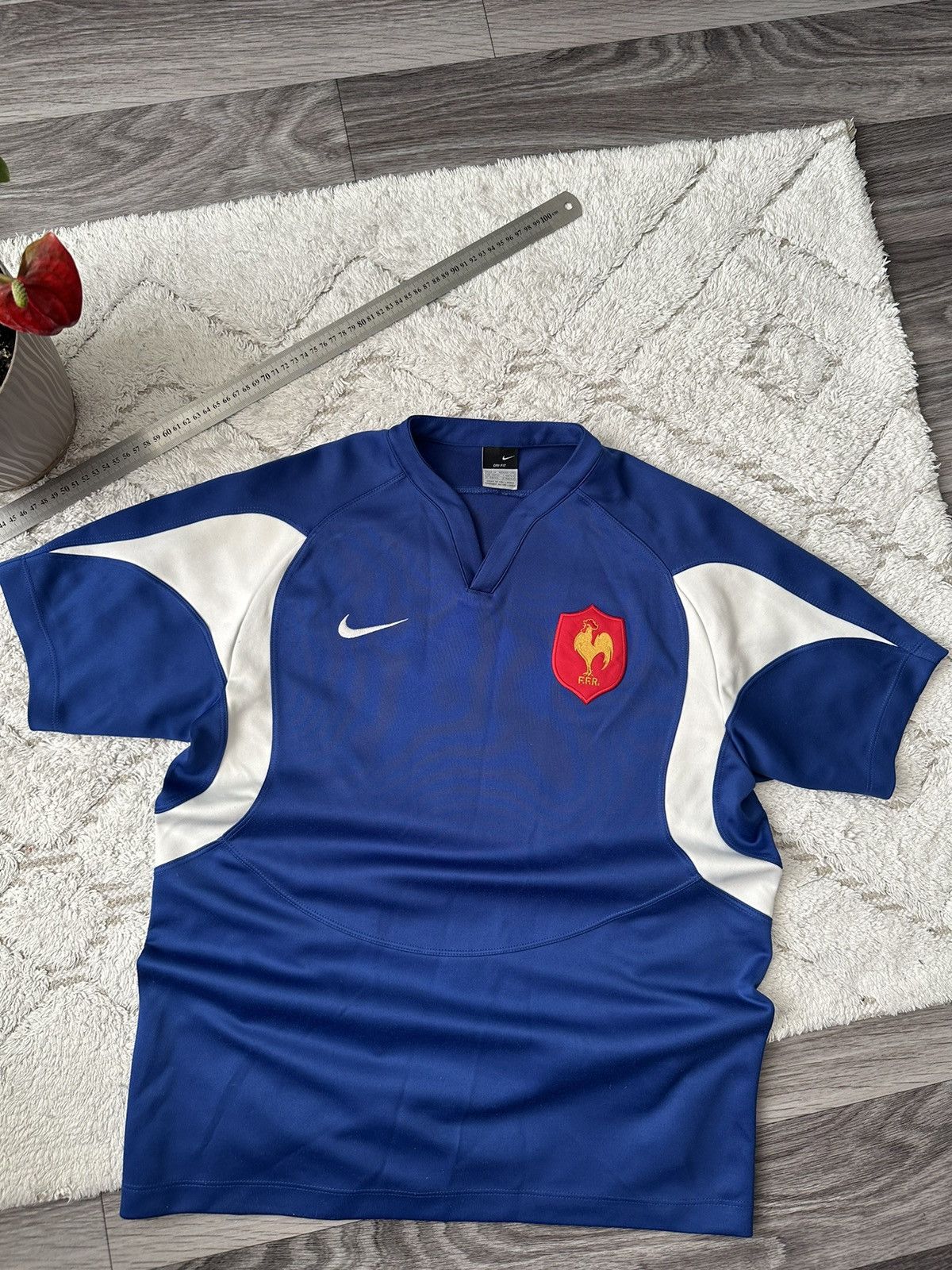 Nike Nike Vintage France Rugby Union Blue Tee 2006-2007 hype Size US M / EU 48-50 / 2 - 1 Thumbnail