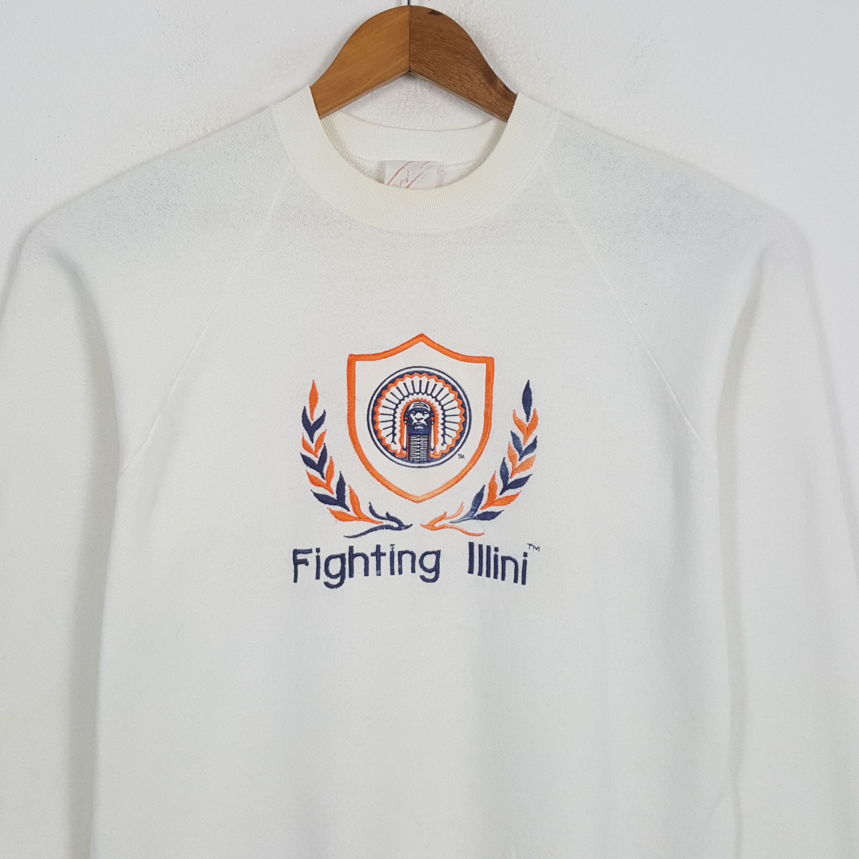 NBA × Vintage Vintage FIGHTING ILLINI American Basketball Team Sweatshirts Size US L / EU 52-54 / 3 - 2 Thumbnail