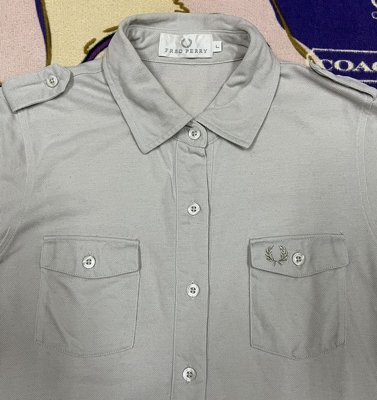 Fred Perry × Vintage Vintage FRED PERRY Double Pocket Button Ups Polo Shirt Size S / US 4 / IT 40 - 5 Thumbnail