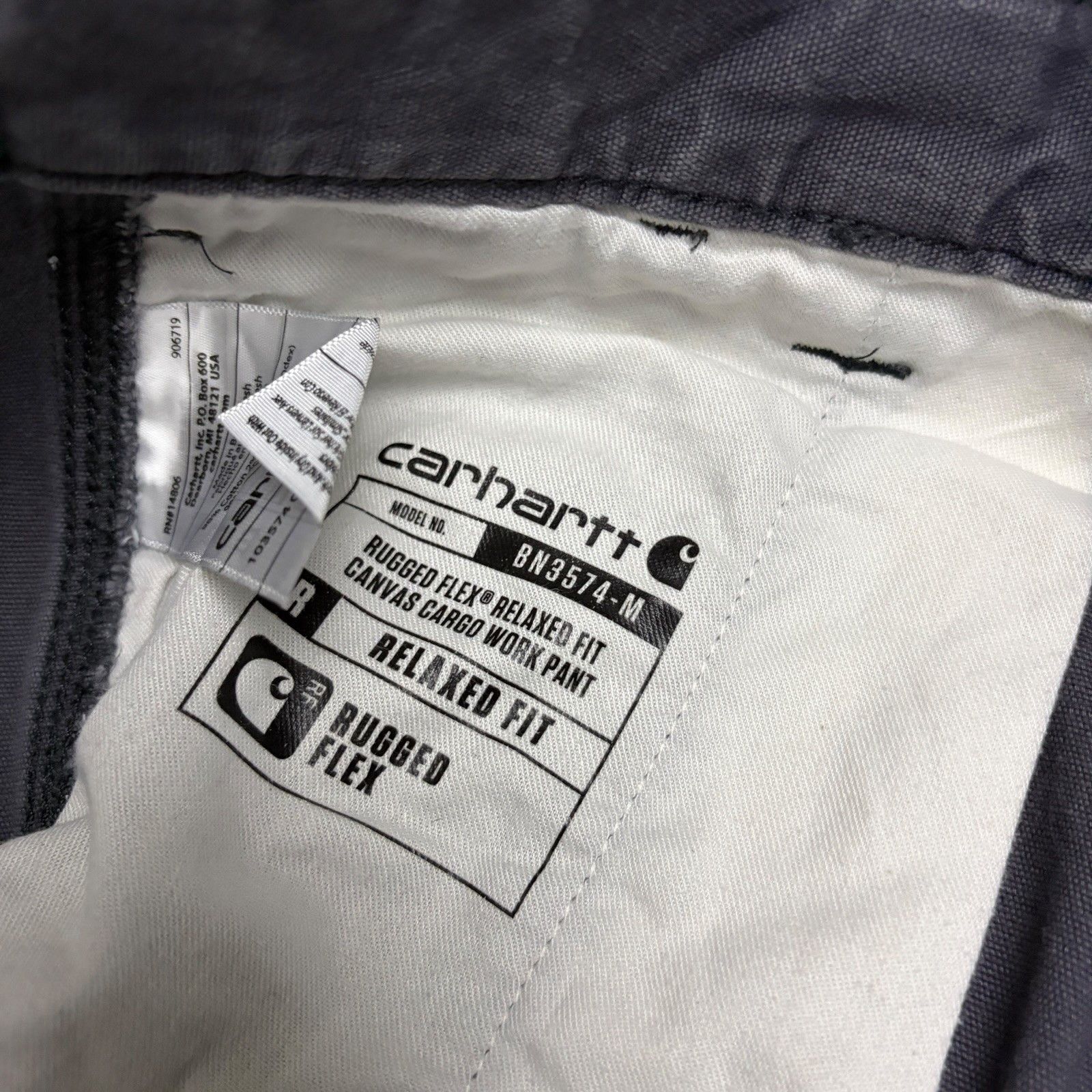 Carhartt CARHARTT Relaxed Fit Leg Canvas Cargo Work Pants Mens 31x34 Size US 31 - 5 Thumbnail