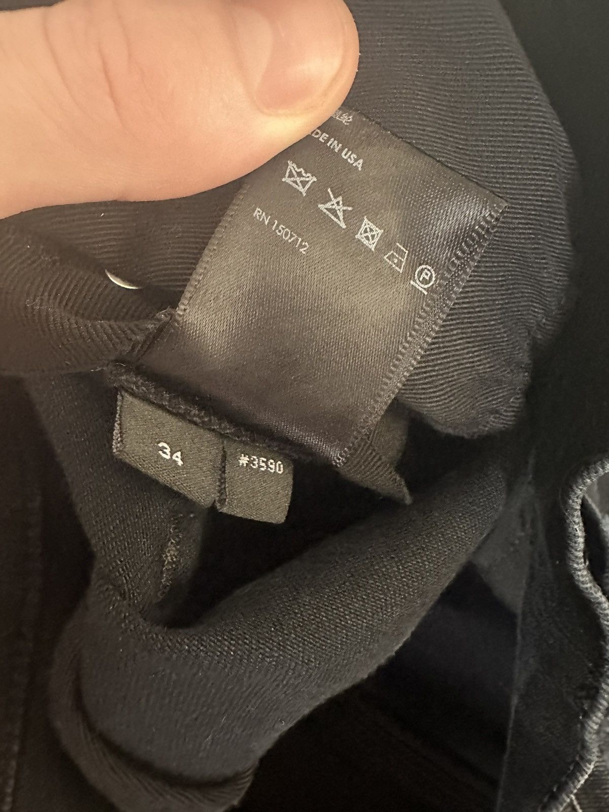 Amiri Amiri Black MX1 Bandana Jeans Size US 34 / EU 50 - 10 Thumbnail