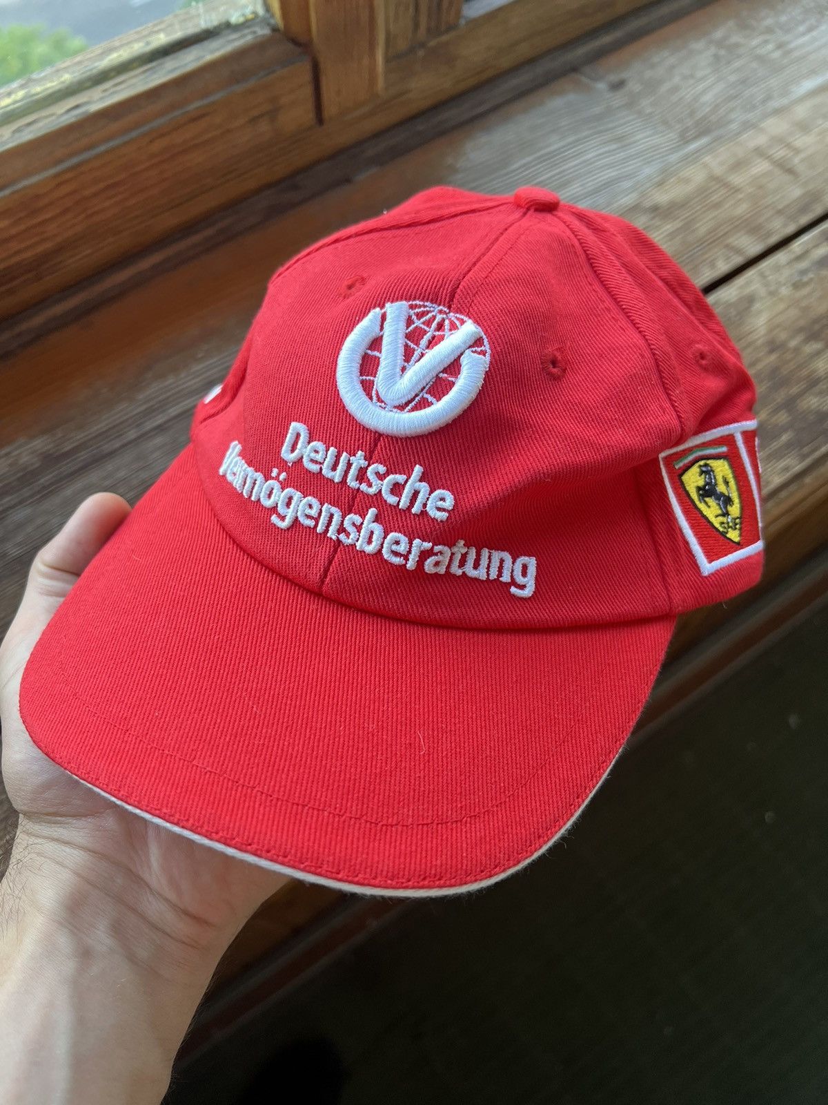 Ferrari Vintage F-1 Ferrari Schumacher Racing Trapper Hat Y2K Size ONE SIZE - 2 Thumbnail
