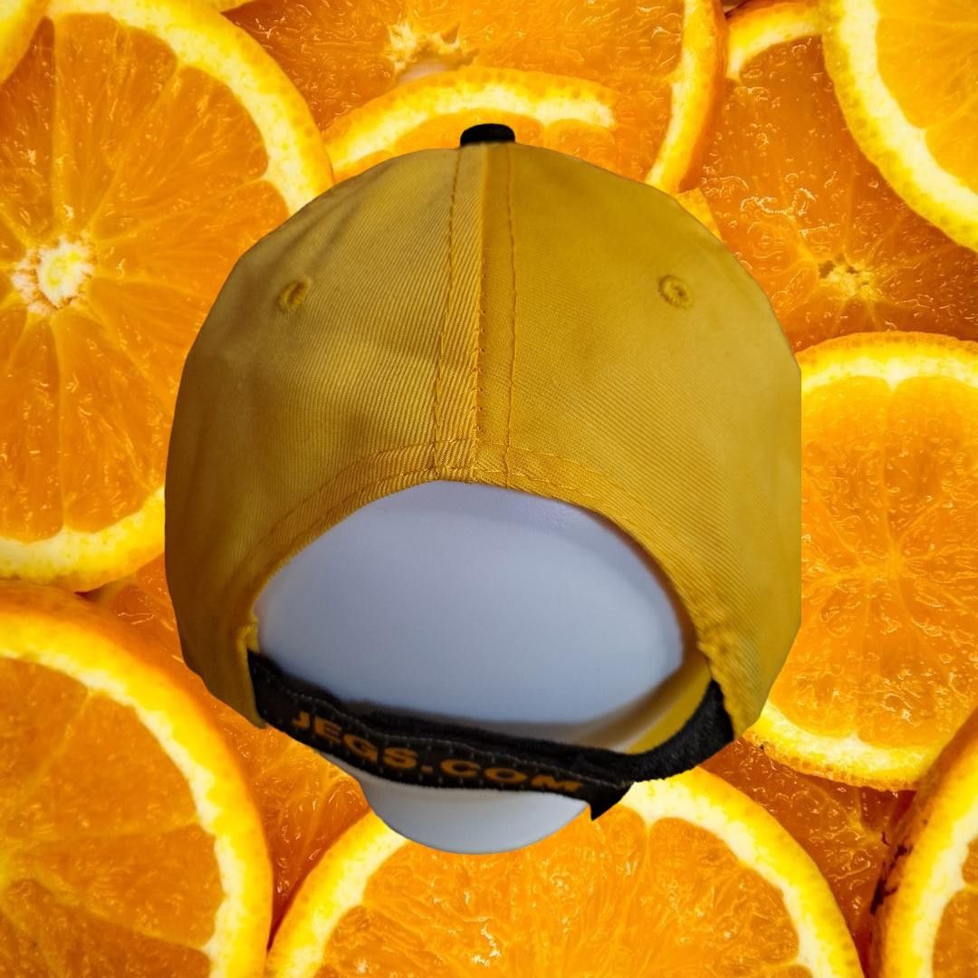 Other Jegs High Performance Yellow and Black Adjustable Hat Size ONE SIZE - 2 Thumbnail
