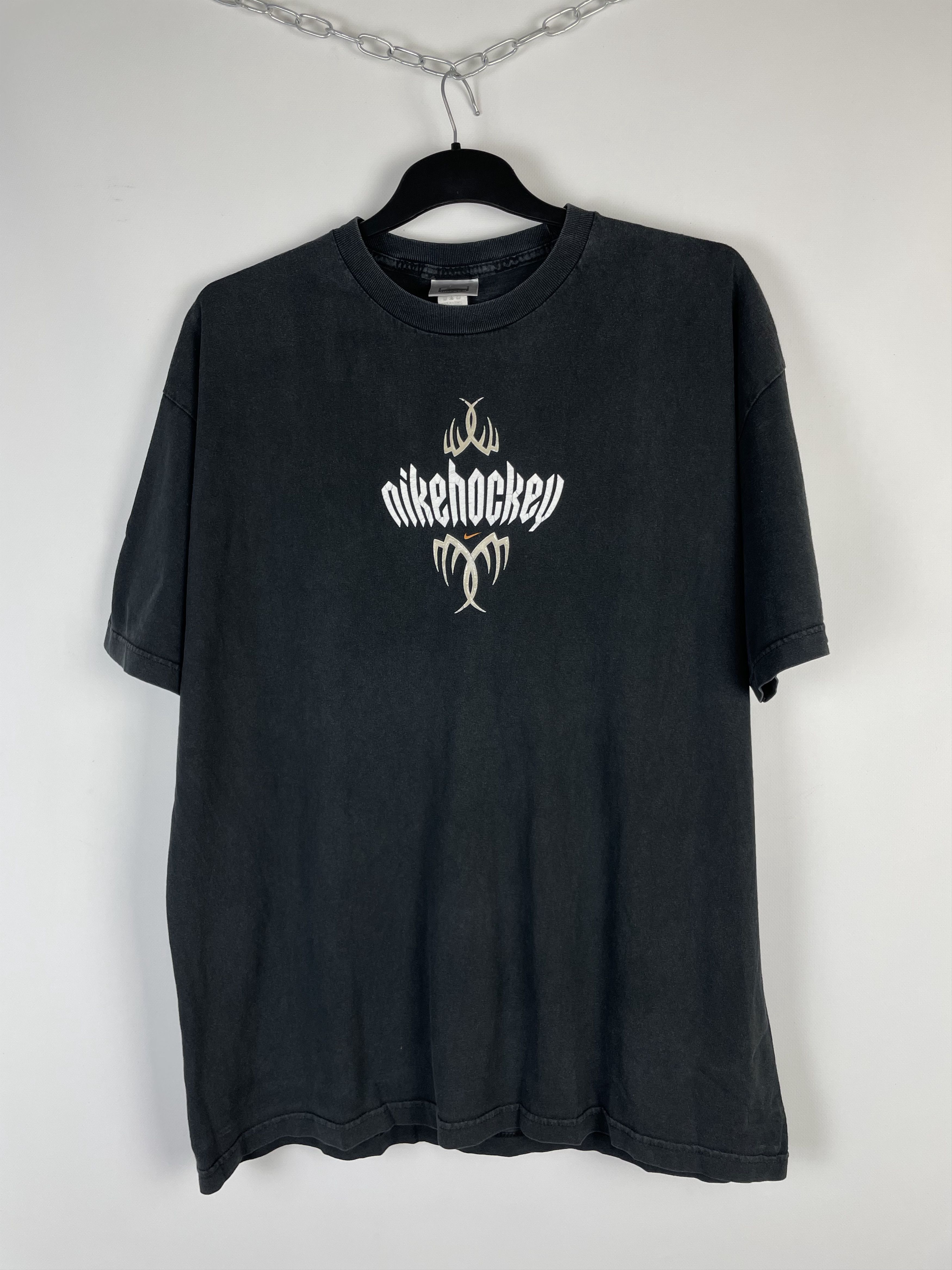 NHL Vintage Y2K Nike Hockey Chrome Harley Tee Size US XL / EU 56 / 4 - 3 Thumbnail