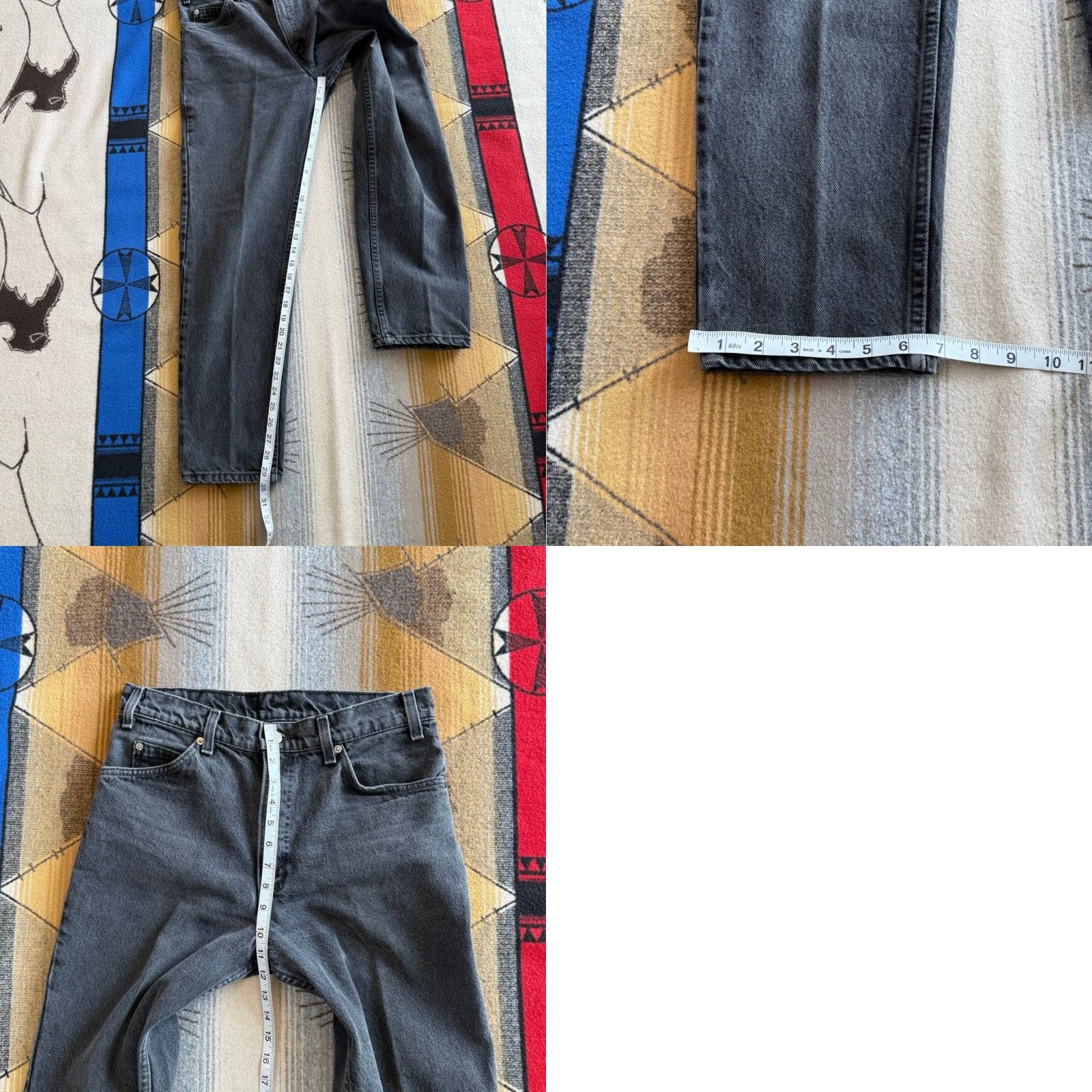 Levi's VINTAGE Levi’s Black Tab Denim Jeans 32x30 Regular Men USA 90s Tapered Style Size US 32 / EU 48 - 8 Thumbnail